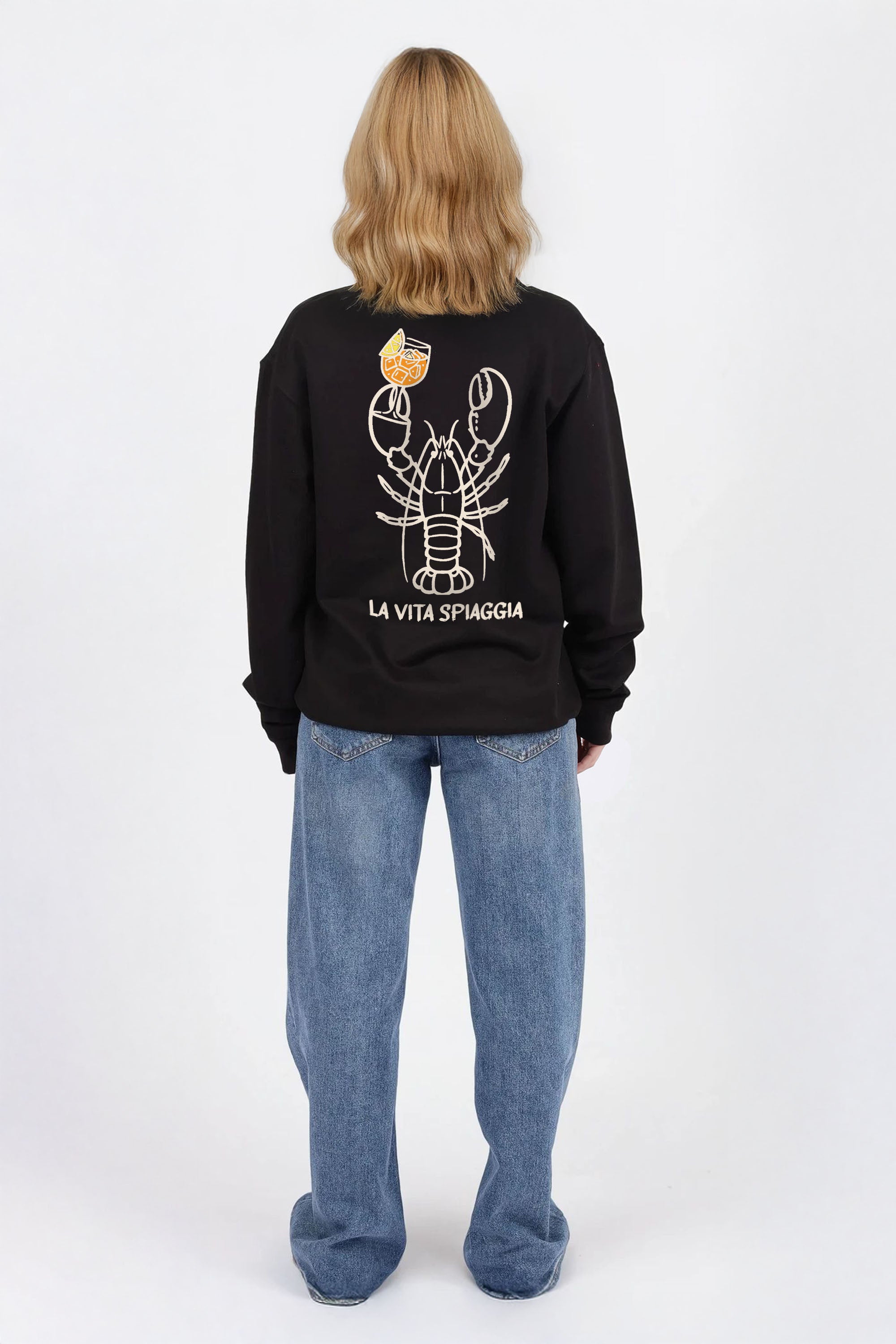 La Vita Spiaggia Printed Sweatshirt