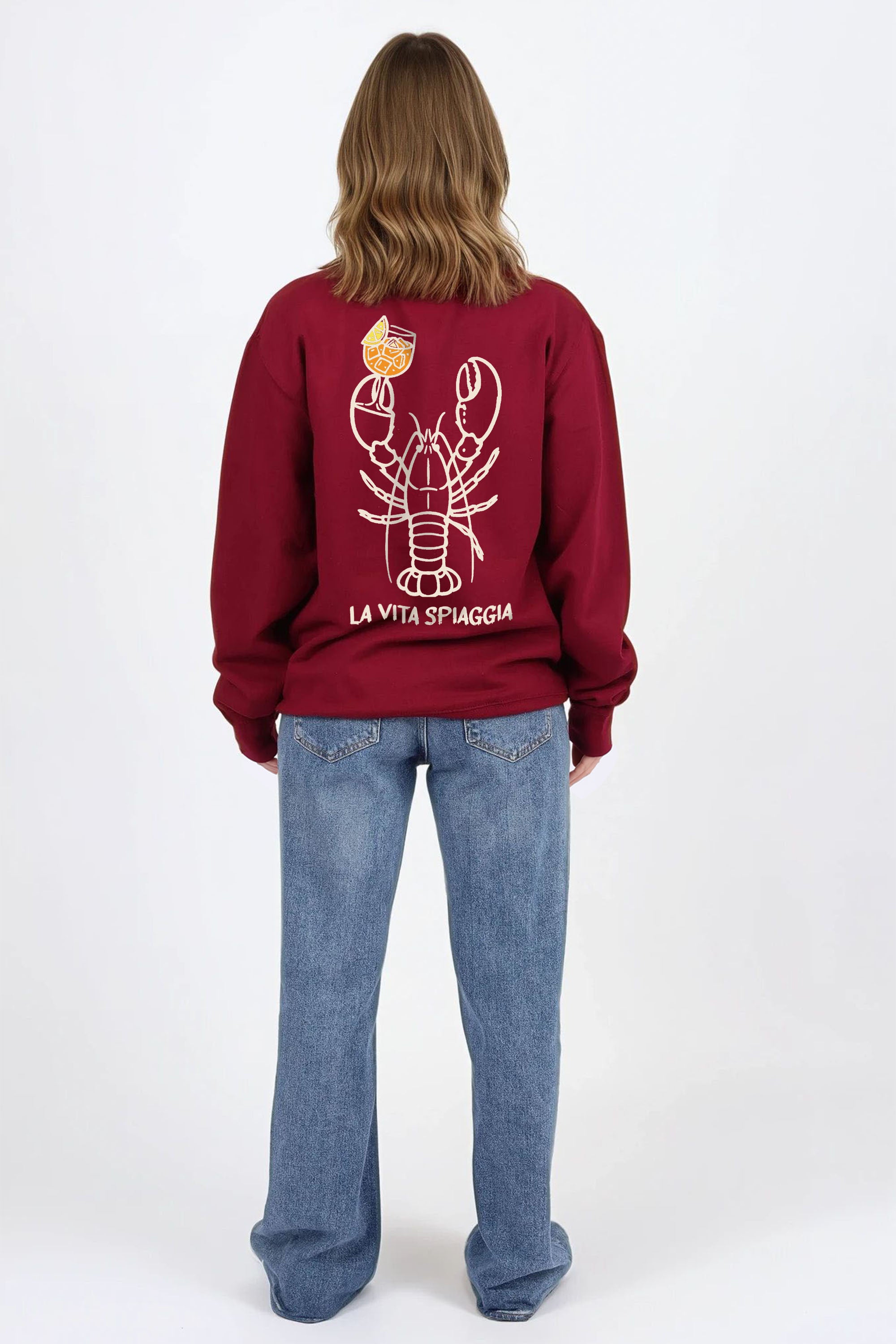 La Vita Spiaggia Printed Sweatshirt