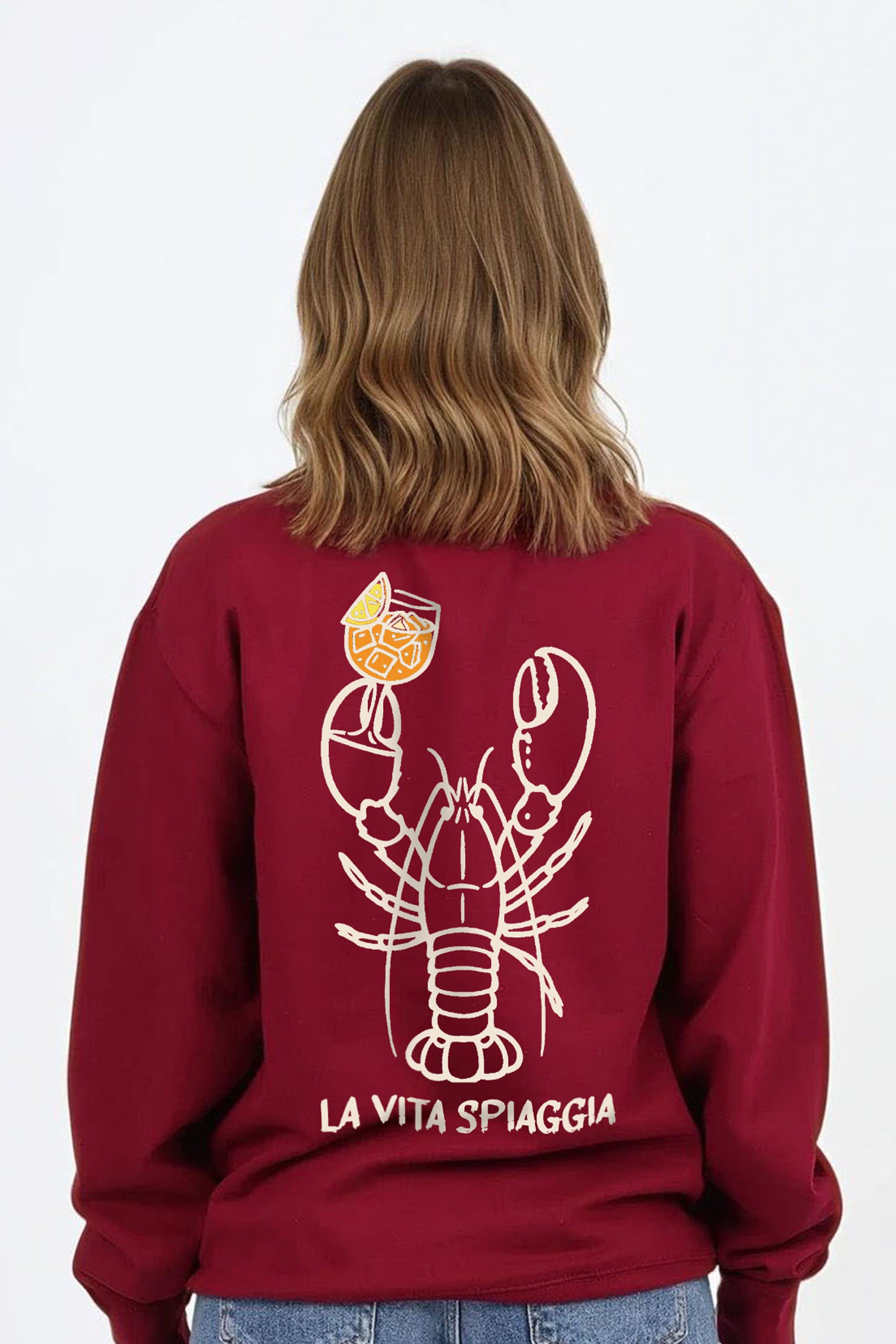 La Vita Spiaggia Printed Sweatshirt