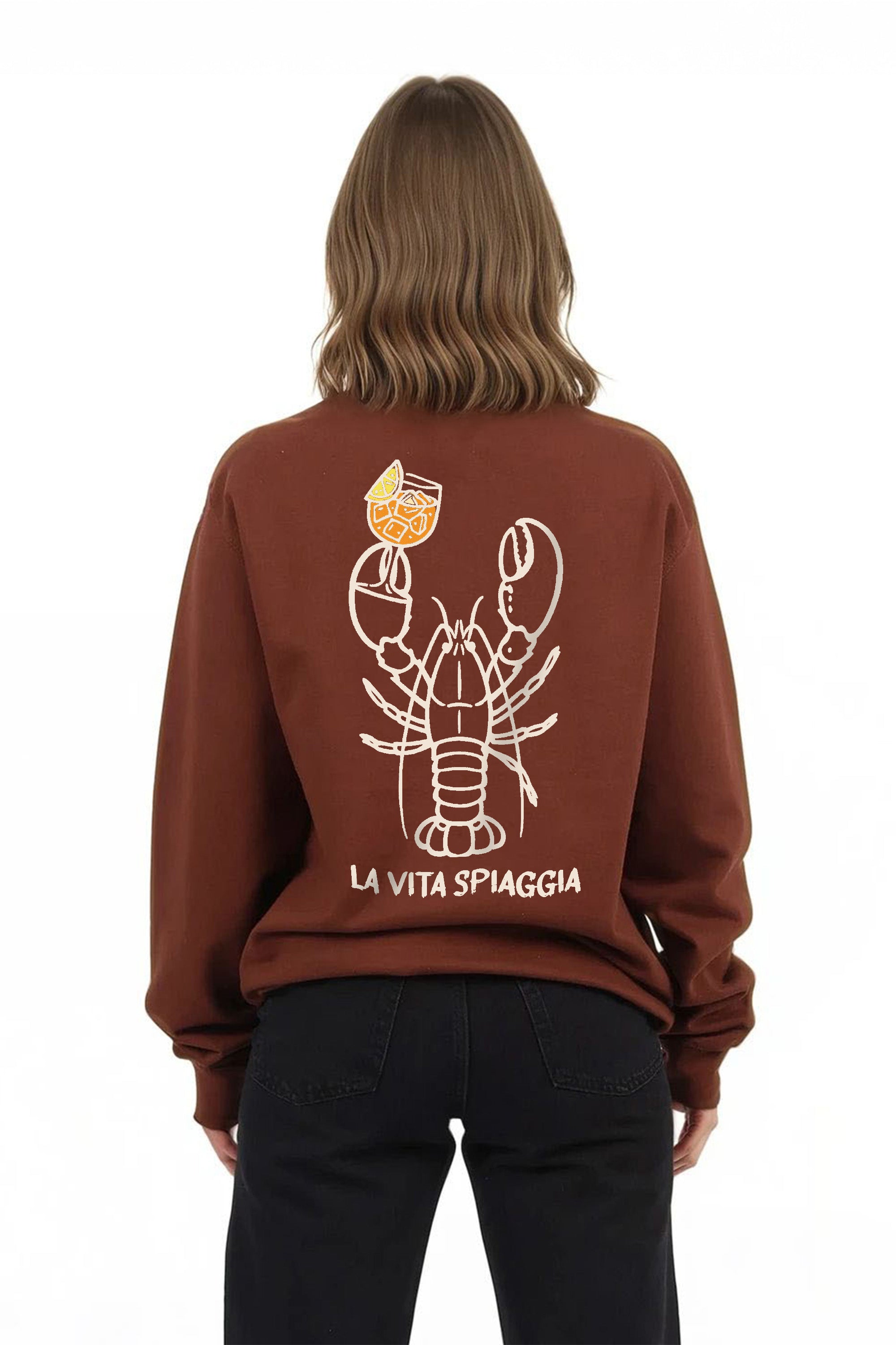 La Vita Spiaggia Printed Sweatshirt