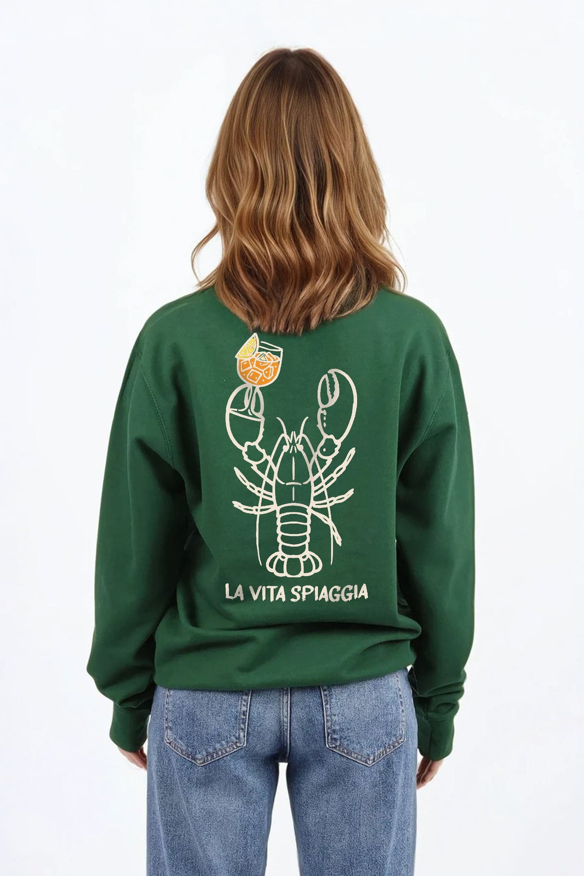 La Vita Spiaggia Printed Sweatshirt