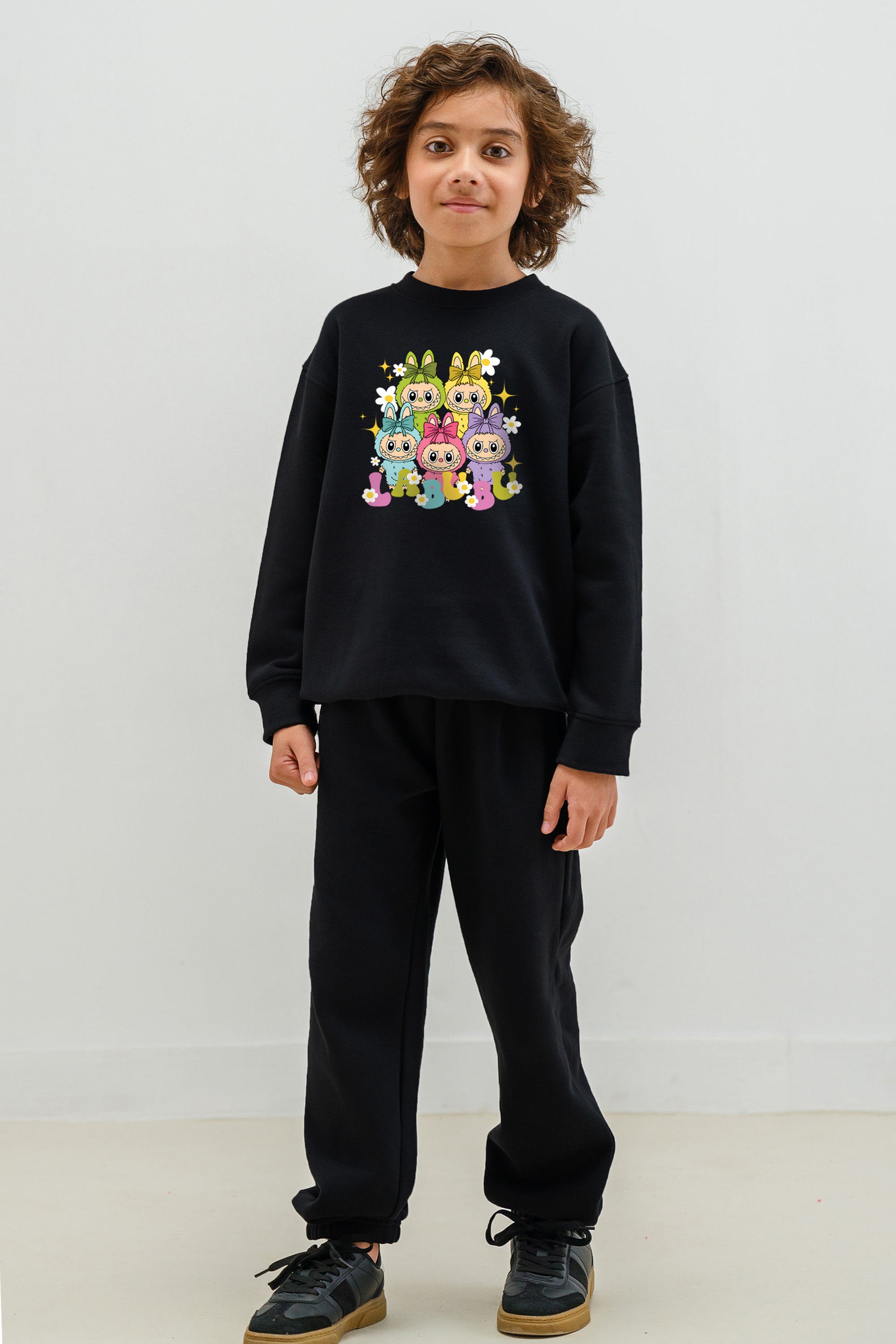 Kids Premium Labubu Daisy Squad Printed Sweatshirt (Pack of 5)