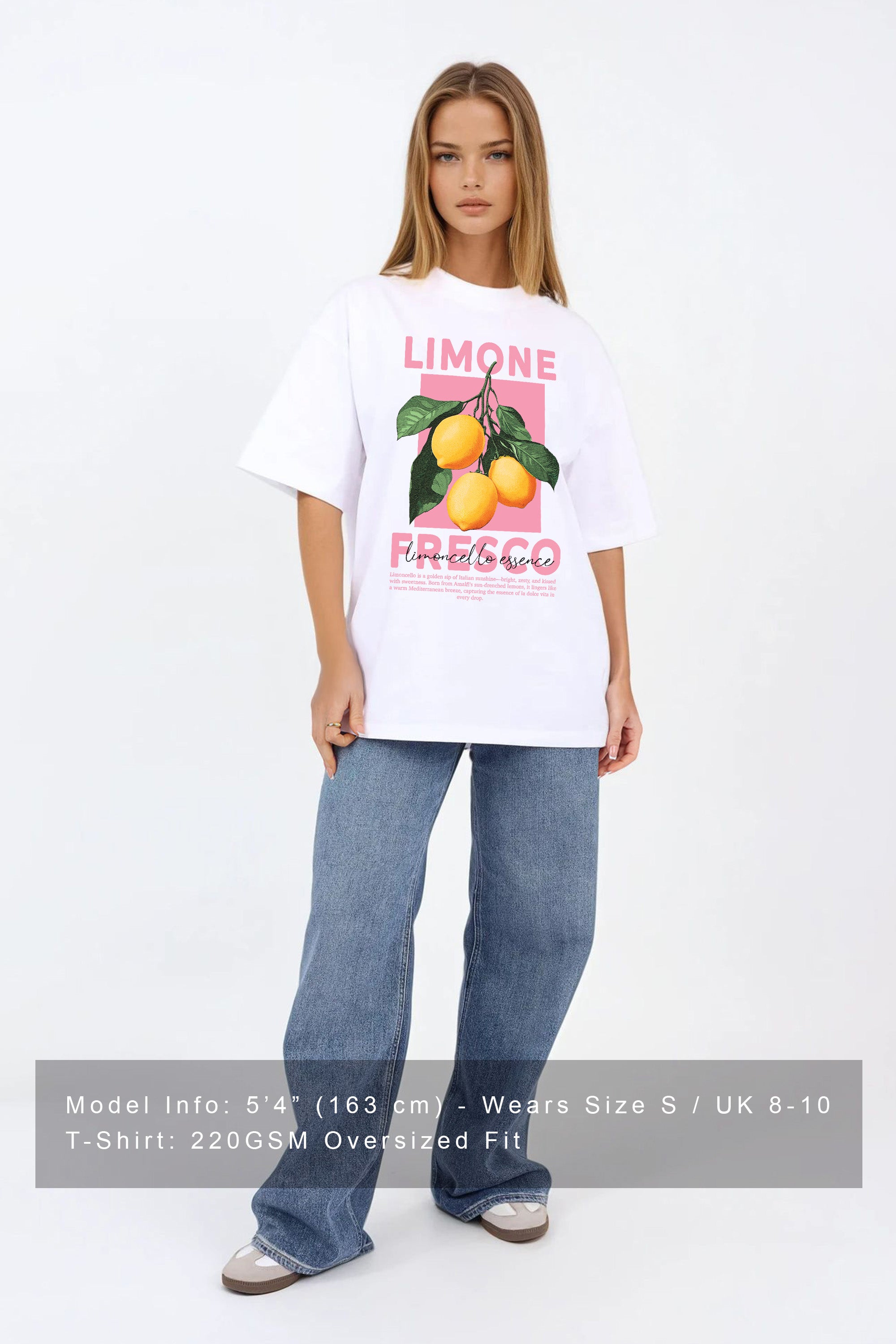 Oversized T-Shirt In Limone Fresco Print