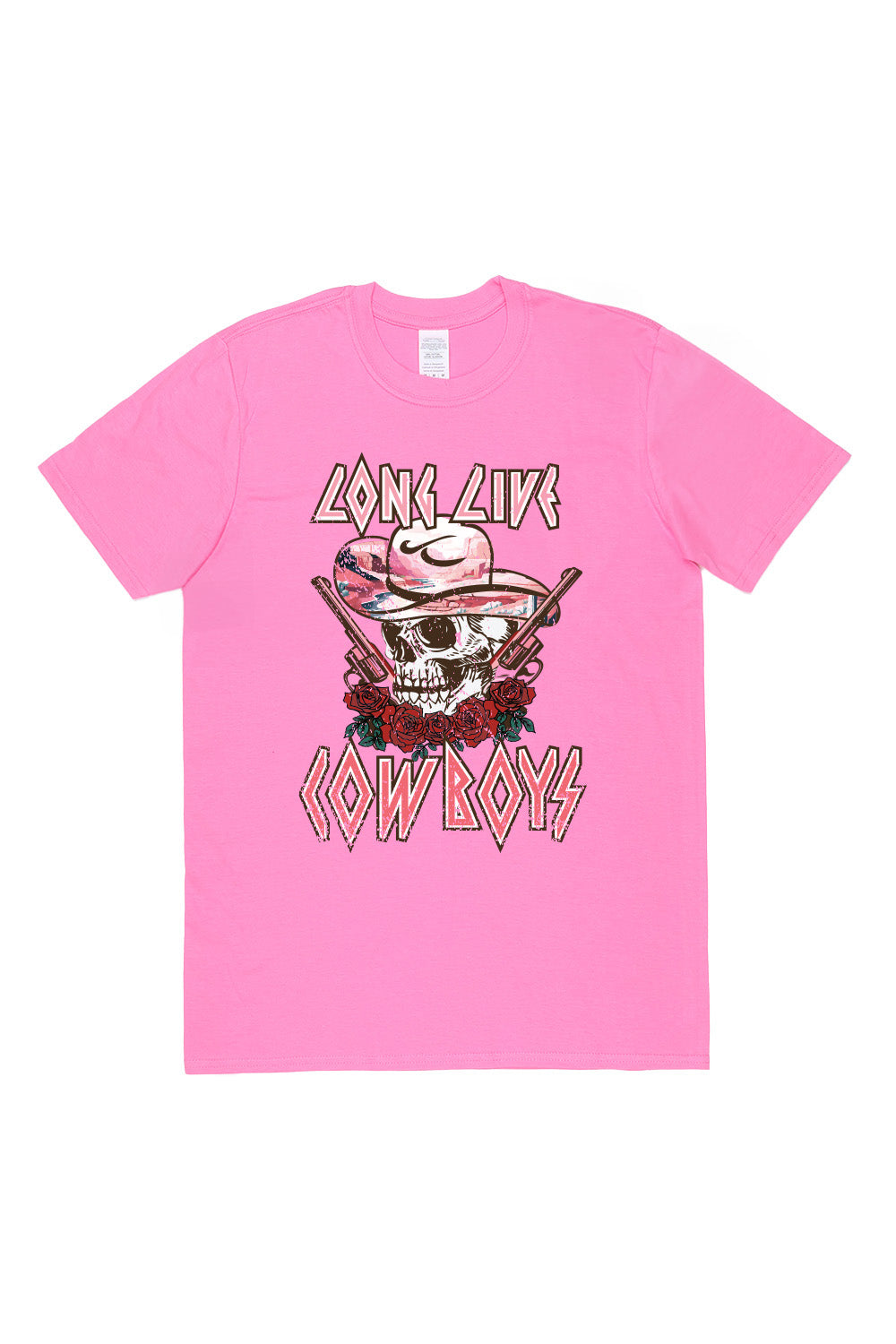 Long Live Cowboy T-Shirt in Azalea (Custom Packs)