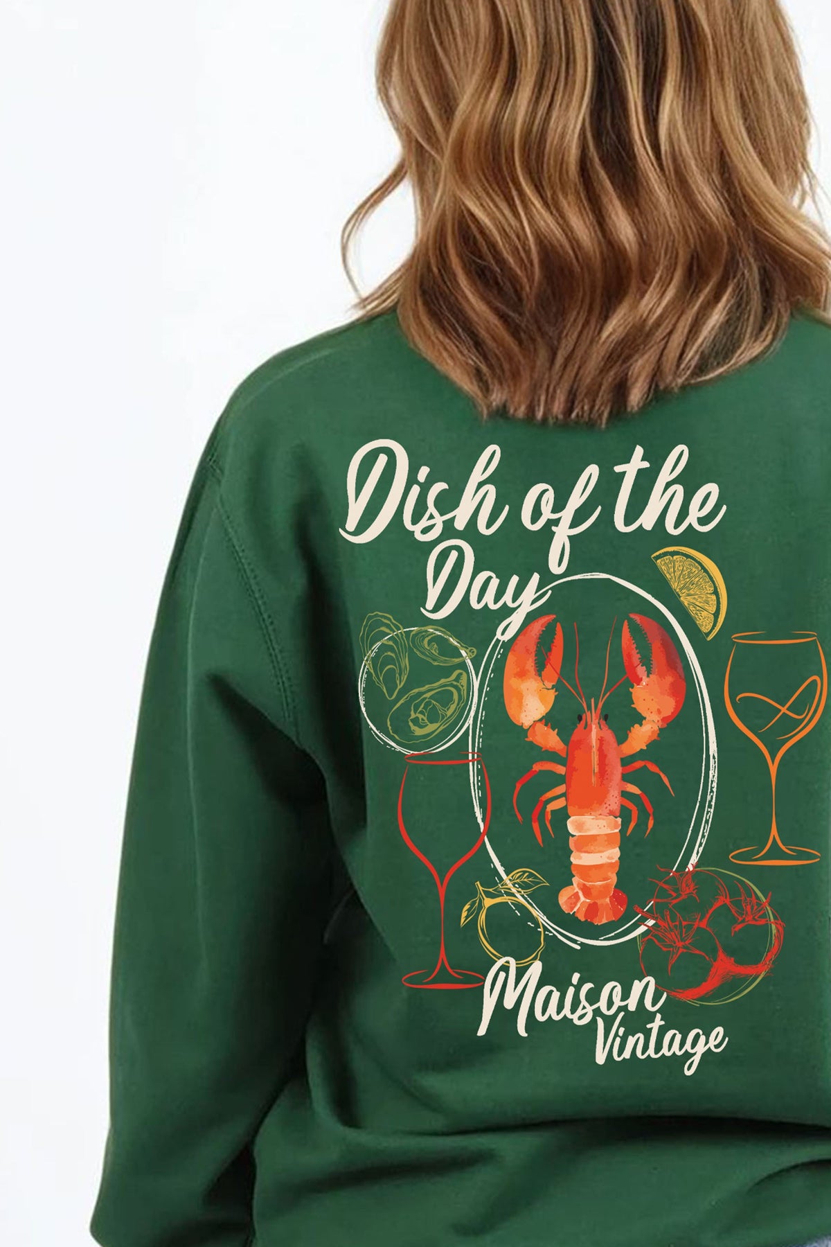 Maison Vintage Seafood Printed Sweatshirt