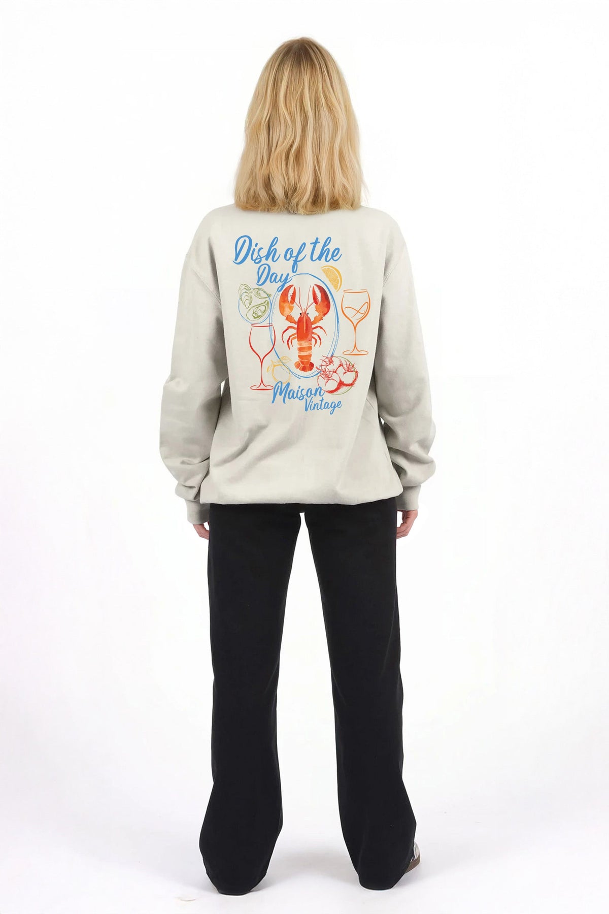 Maison Vintage Seafood Printed Sweatshirt