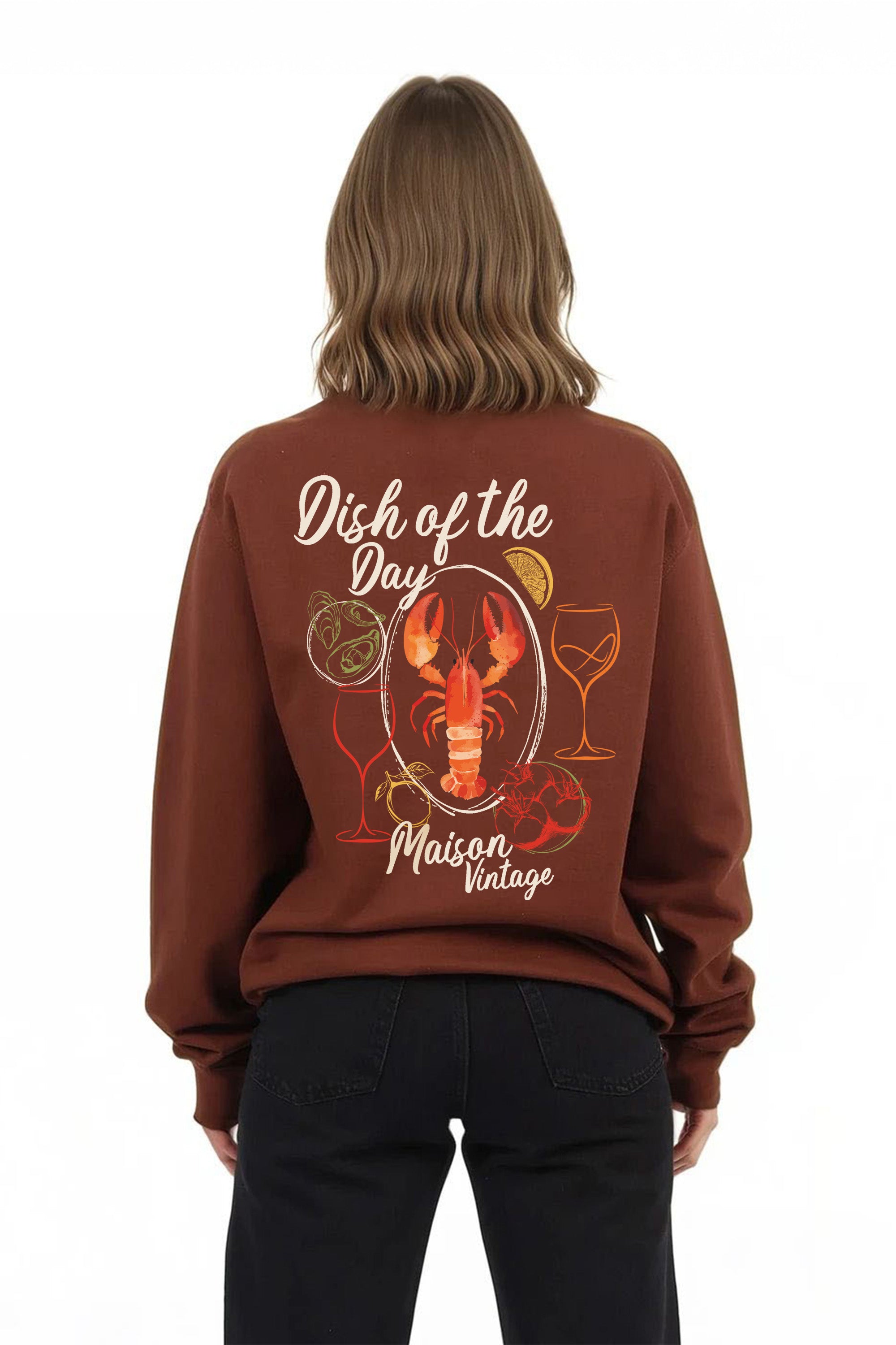 Maison Vintage Seafood Printed Sweatshirt
