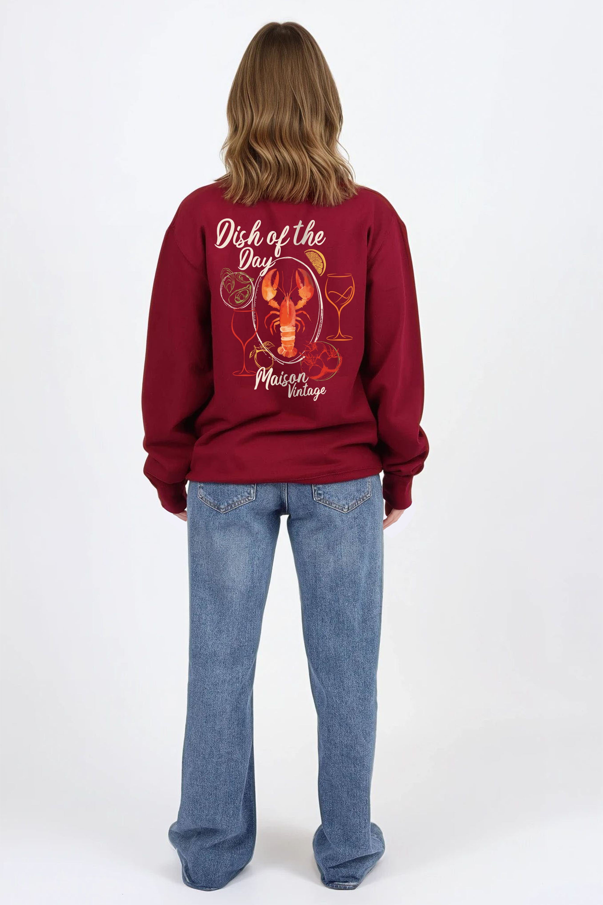 Maison Vintage Seafood Printed Sweatshirt