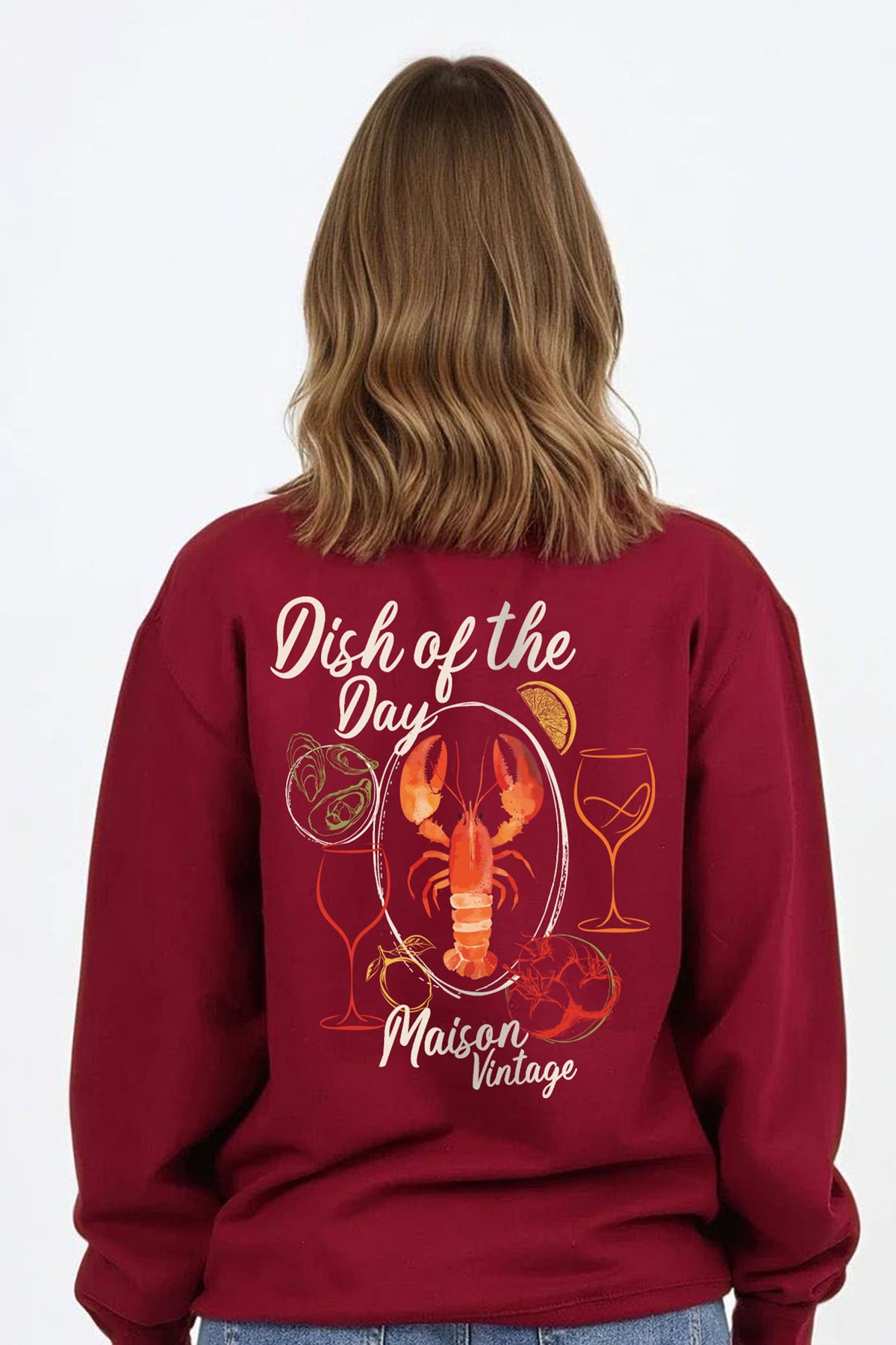 Maison Vintage Seafood Printed Sweatshirt