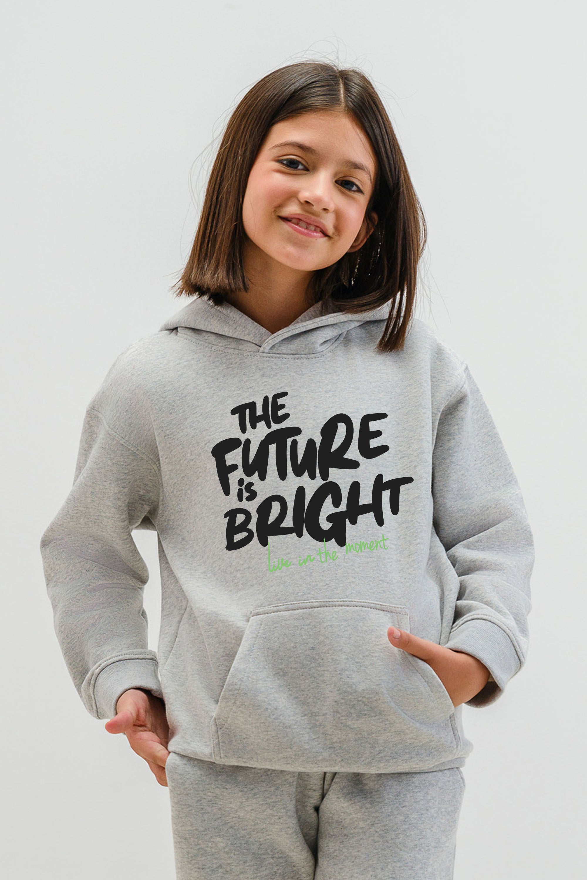 Kids Premium Future is Bright Printed Hoodie (Pack of 5)