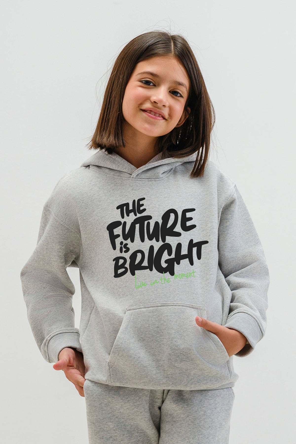 Kids Premium Future is Bright Printed Hoodie (Pack of 5)