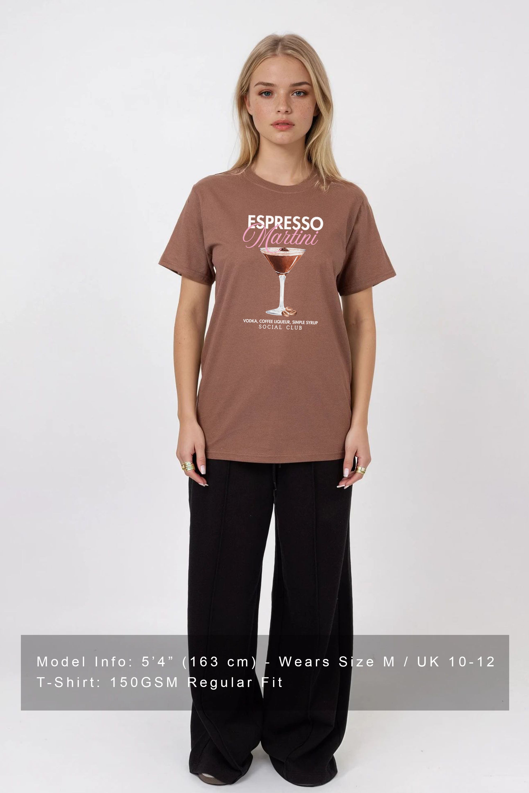 Regular Fit T-shirt in Espresso Martini Print