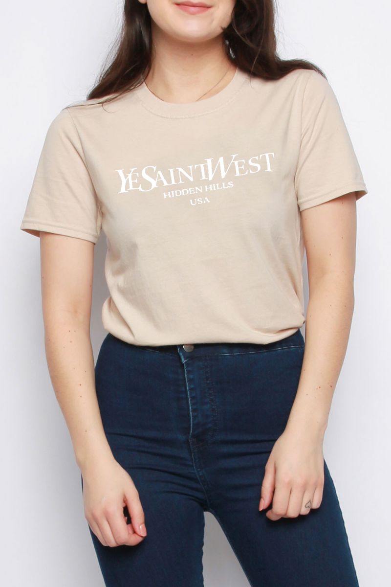 Ye Saint West Slogan Printed T-Shirt (Pack of 6)