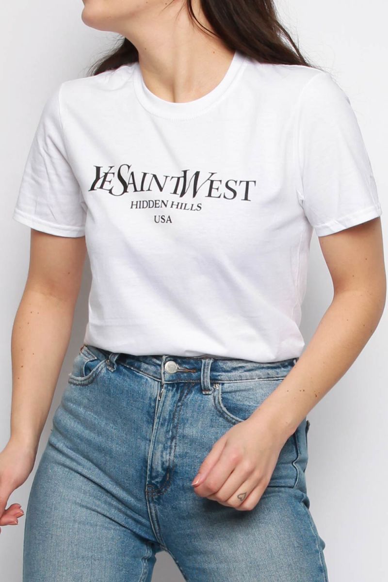 Ye Saint West Slogan Printed T-Shirt (Pack of 6)