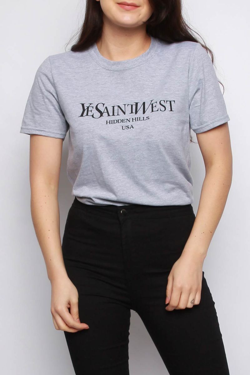 Ye Saint West Slogan Printed T-Shirt (Pack of 6)