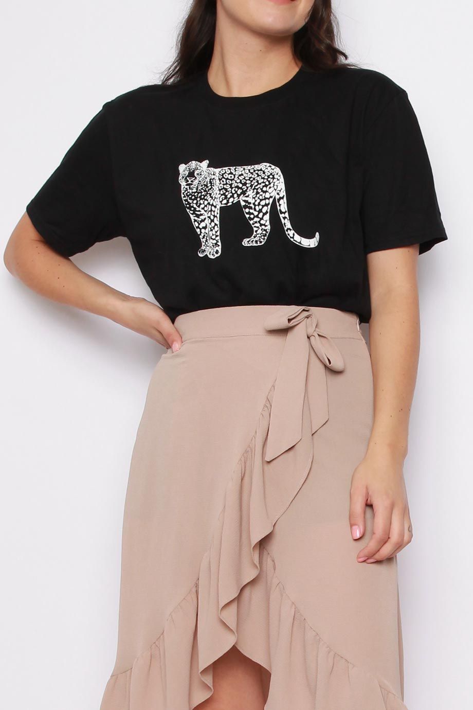 Leopard Graphic Oversized T-Shirt (Pack of 6)