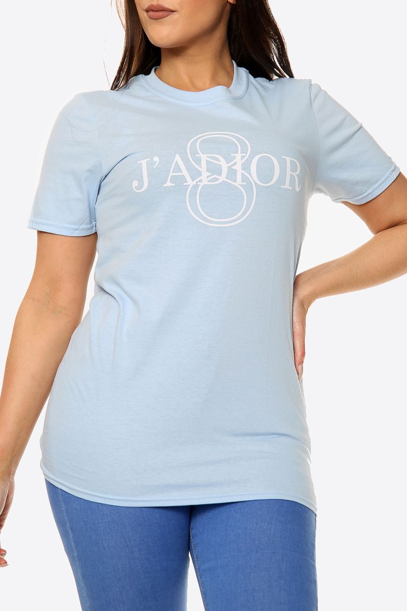 J'adior 8 Slogan Oversized T-Shirt (Pack of 6)