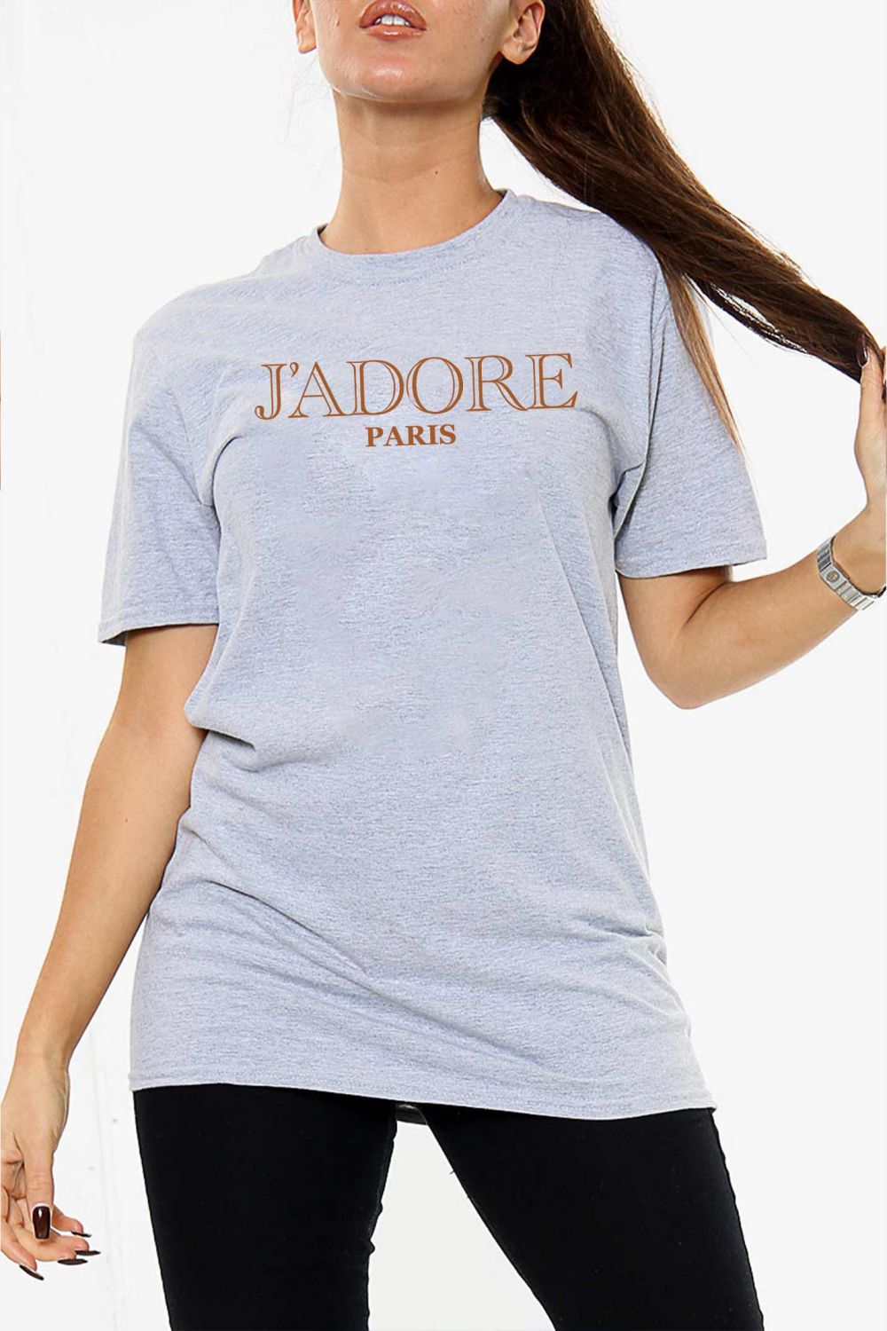 J'adore Slogan Oversized T-Shirt