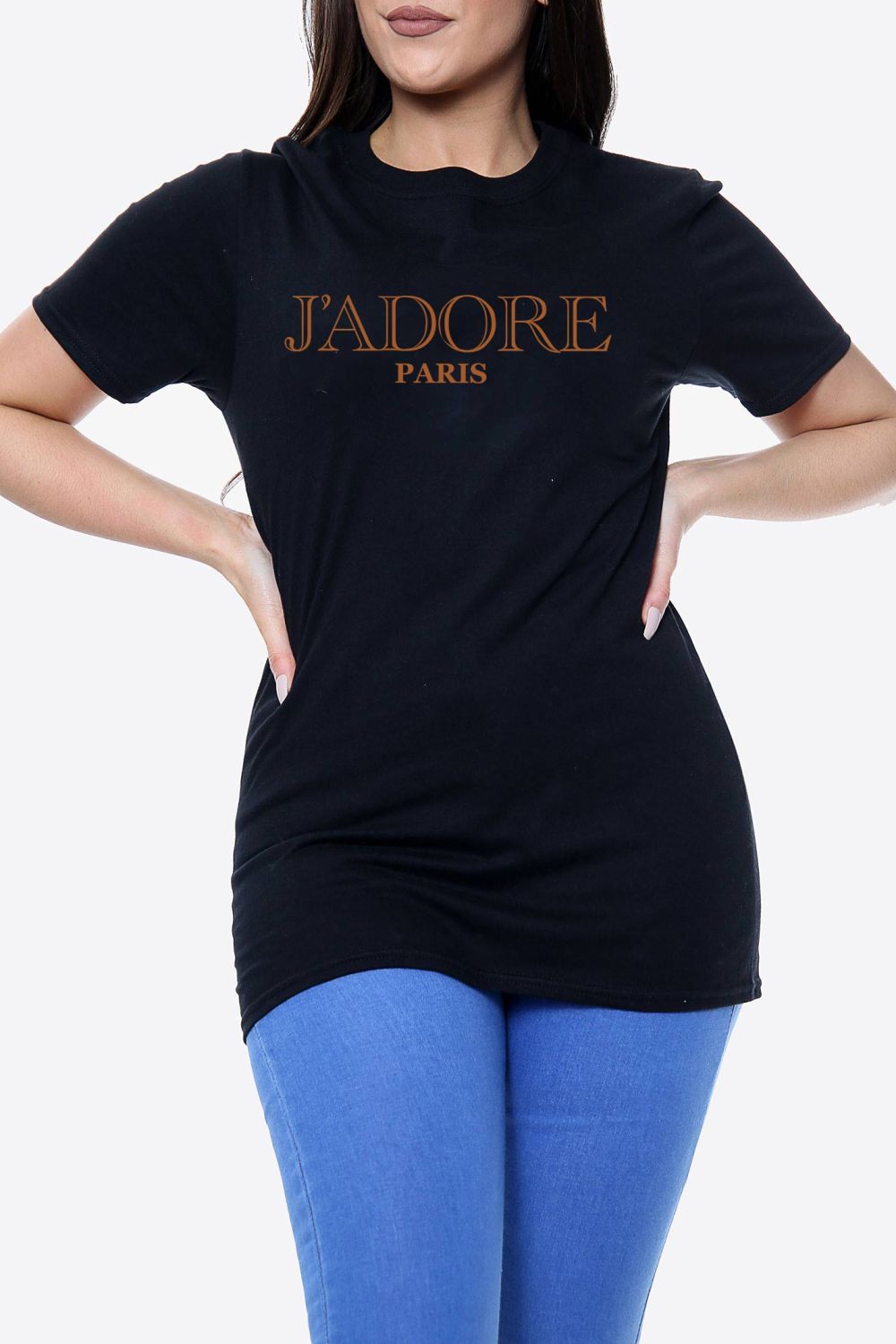 J'adore Slogan Oversized T-Shirt