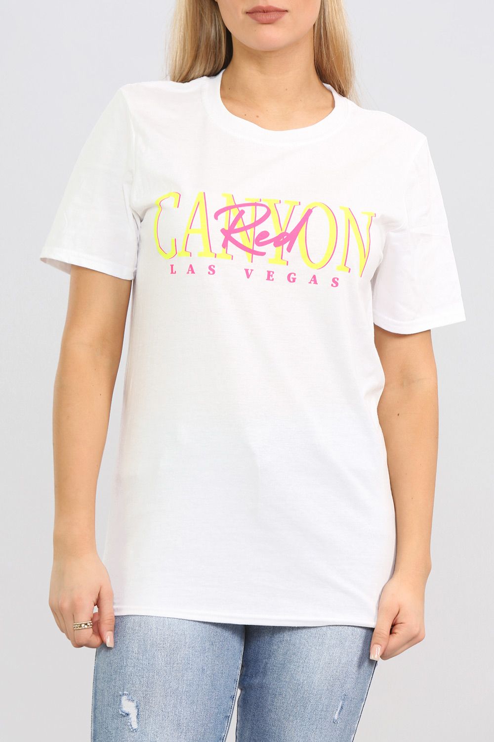 Neon Canyon Print Oversized T-Shirt (Pack of 6)