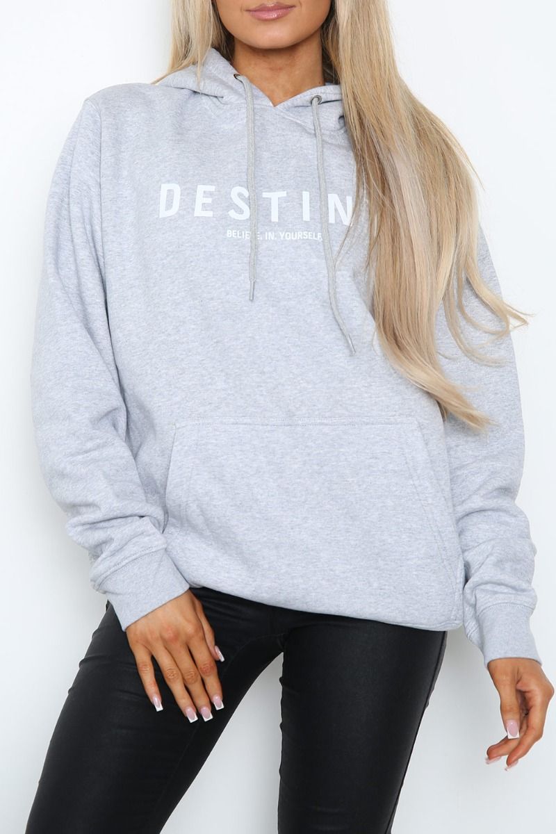 Destiny Slogan Print Hoodie (Pack of 4)