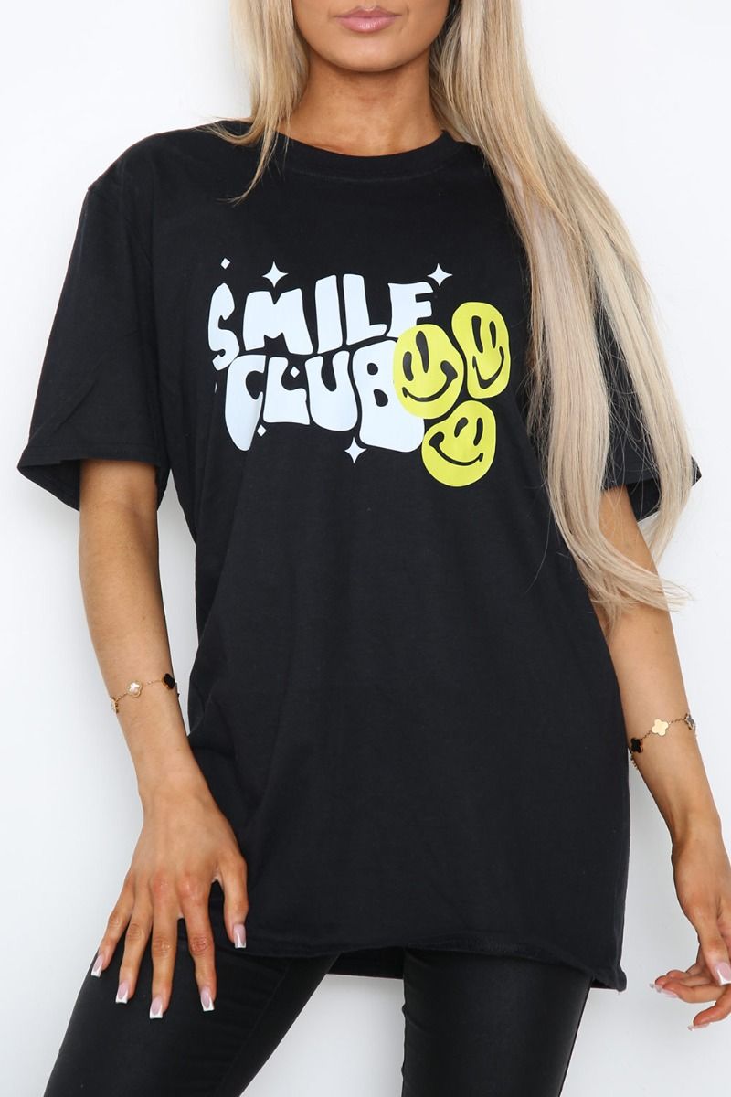 Smile Club Print T-Shirt (Pack of 6)