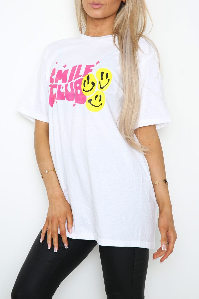 Smile Club Print T-Shirt (Pack of 6)