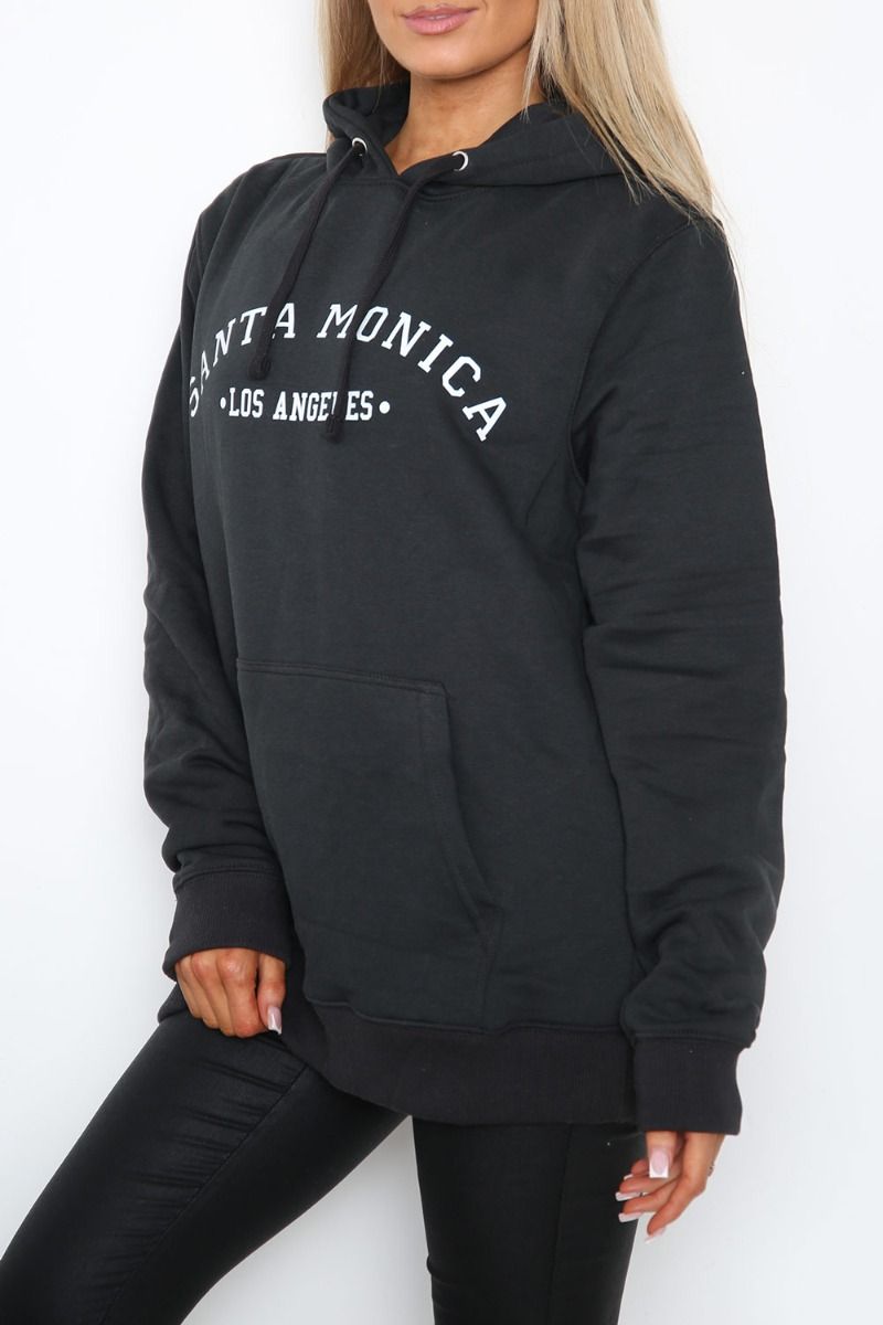 Santa Monica Slogan Print Hoodie (Pack of 4)