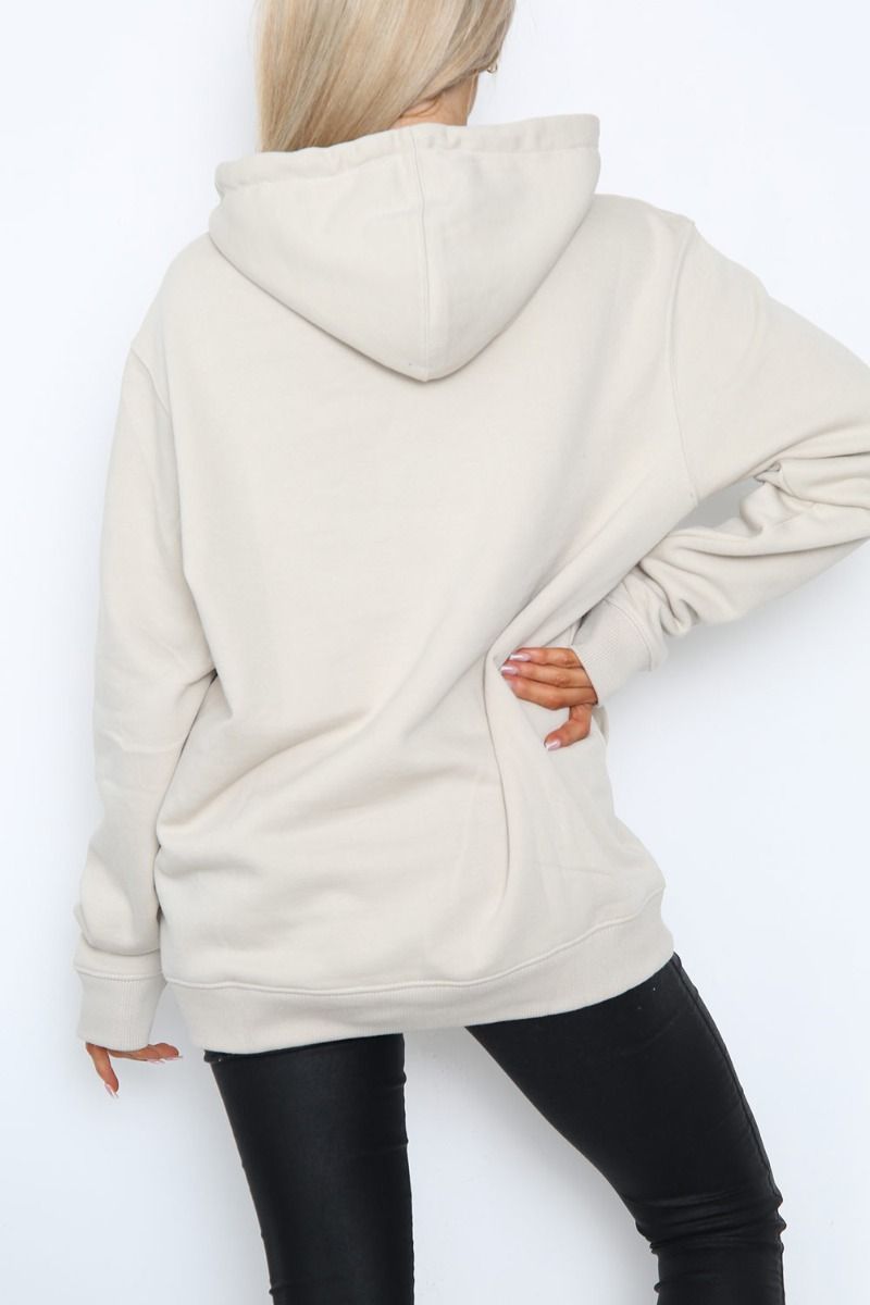 Coffee Lover Slogan Print Hoodie