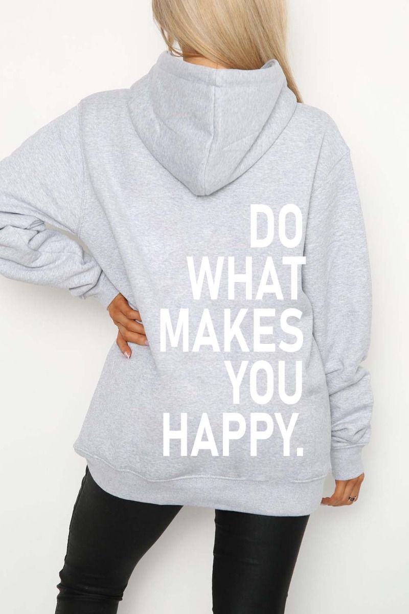 Do What Makes You Happy Slogan Hoodie (Pack of 4)