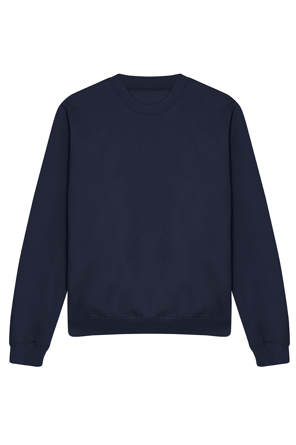 Plain Sweatshirt In Oxford Navy (Single).