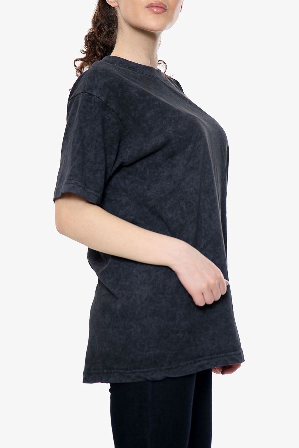 Acid Wash Oversized Plain T-Shirt
