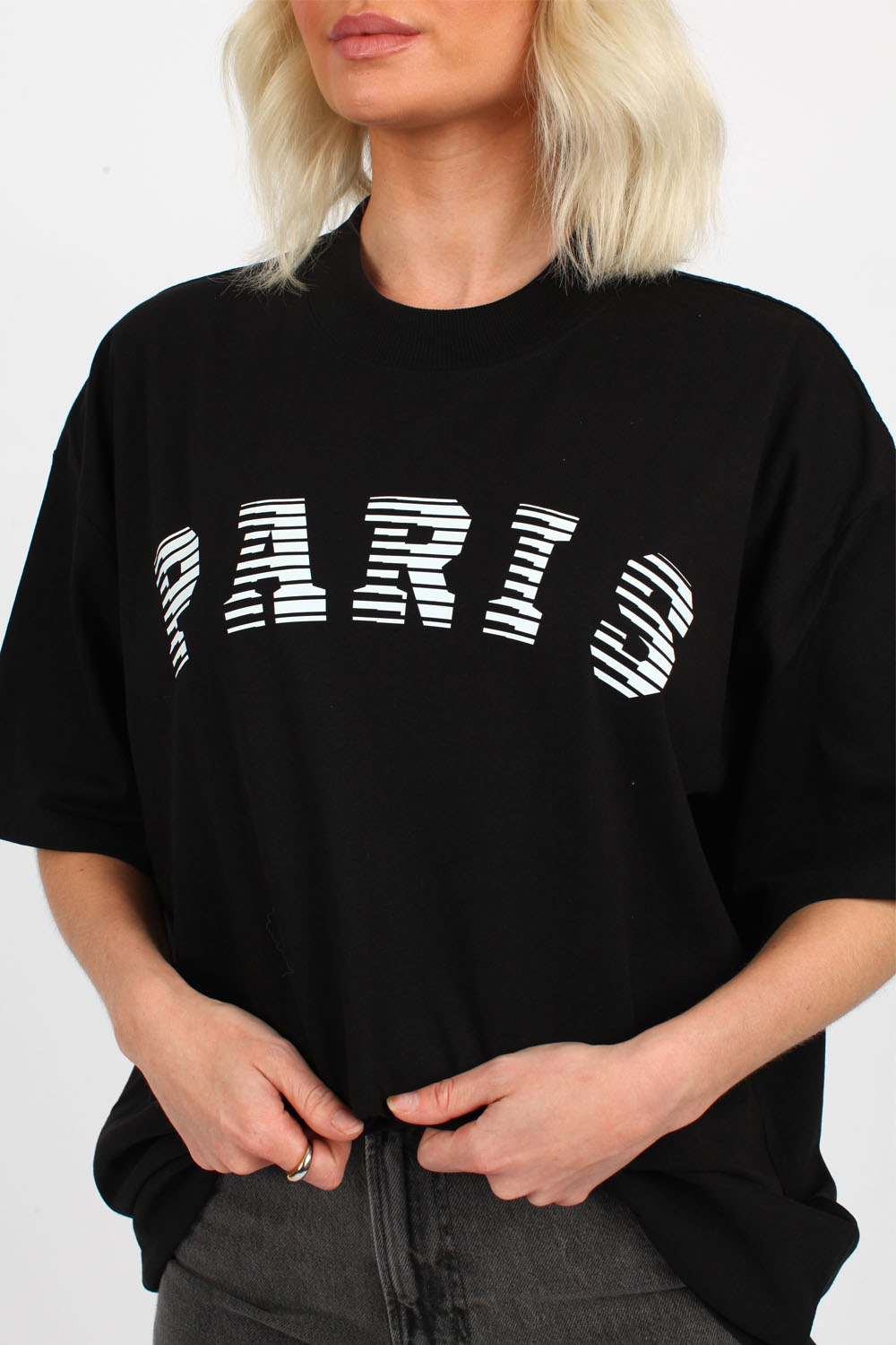 220GSM Oversize T-Shirt In Paris Print