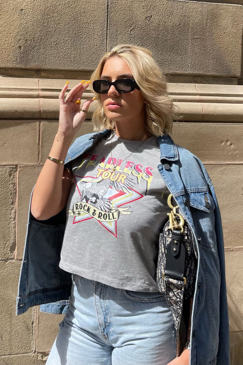 Fearless Tour Rock & Roll Cropped T-Shirt (Pack of 3)