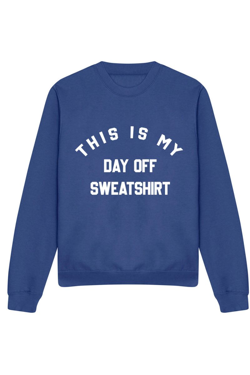 Day Off Slogan Oversized Sweatshirt (Pack of 6)