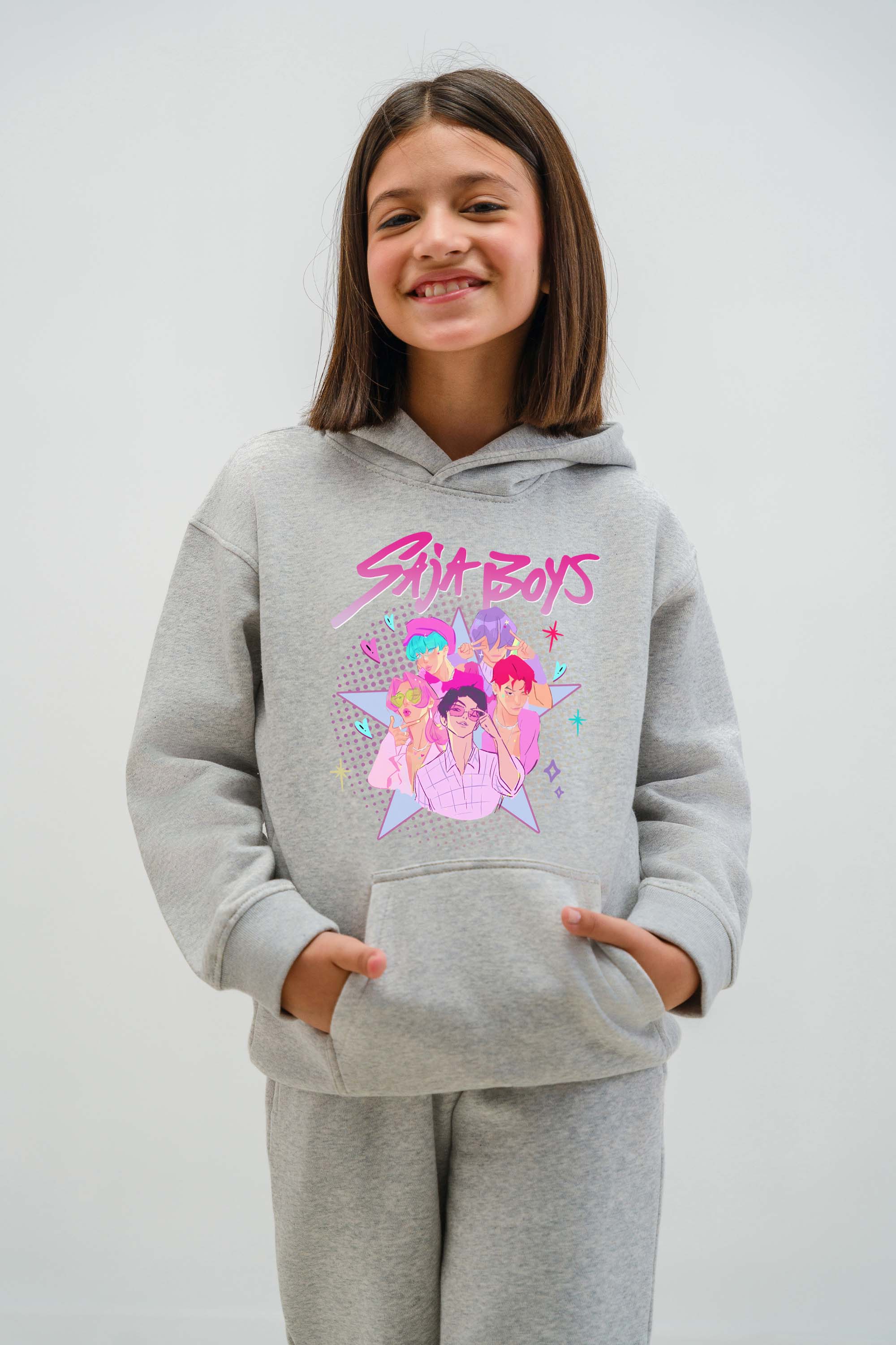 Kids Saja Boys Printed Hoodie & Joggers set (Pack of 5)