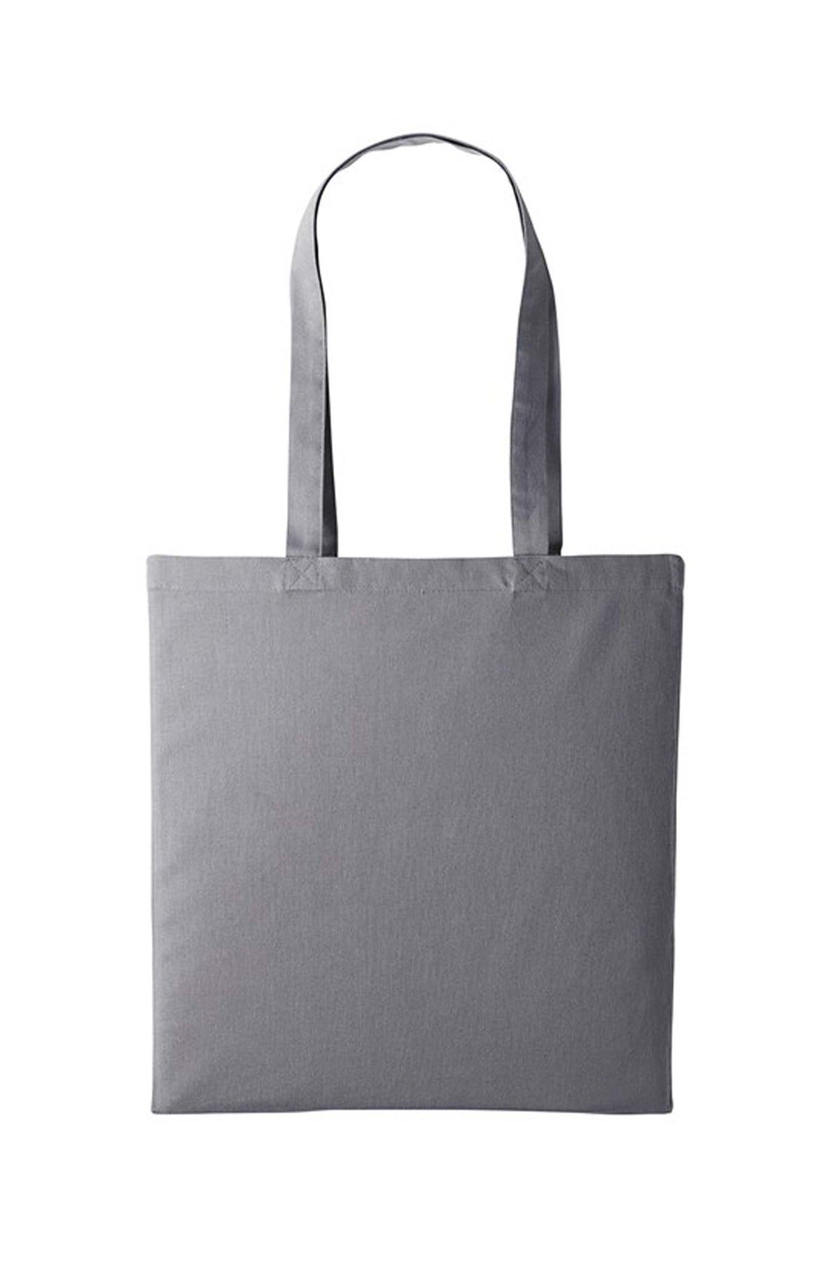 Custom Printed Cotton Shopper Long Handle Canvas Bag