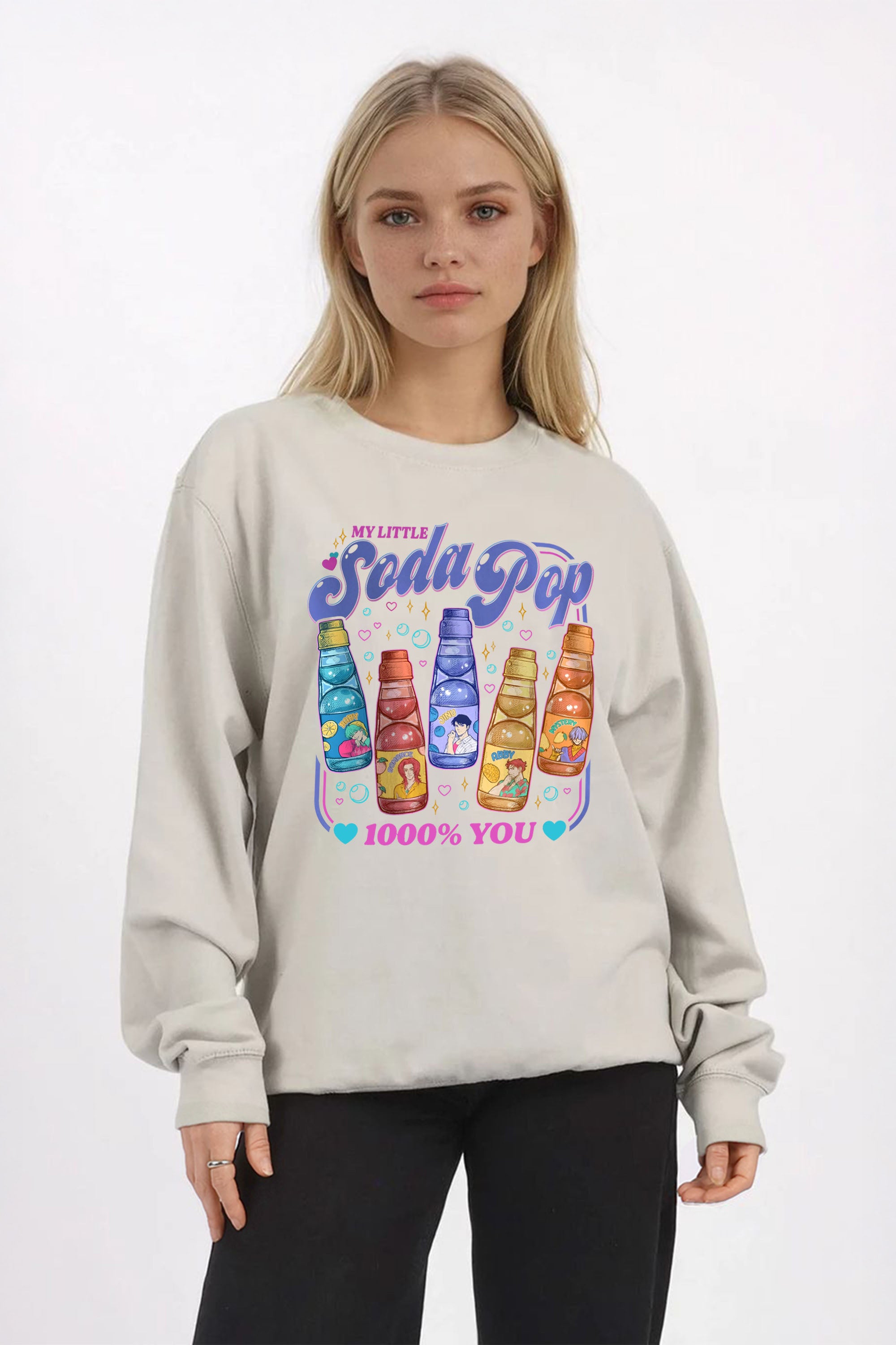 Soda Pop Printed Sweatshirt