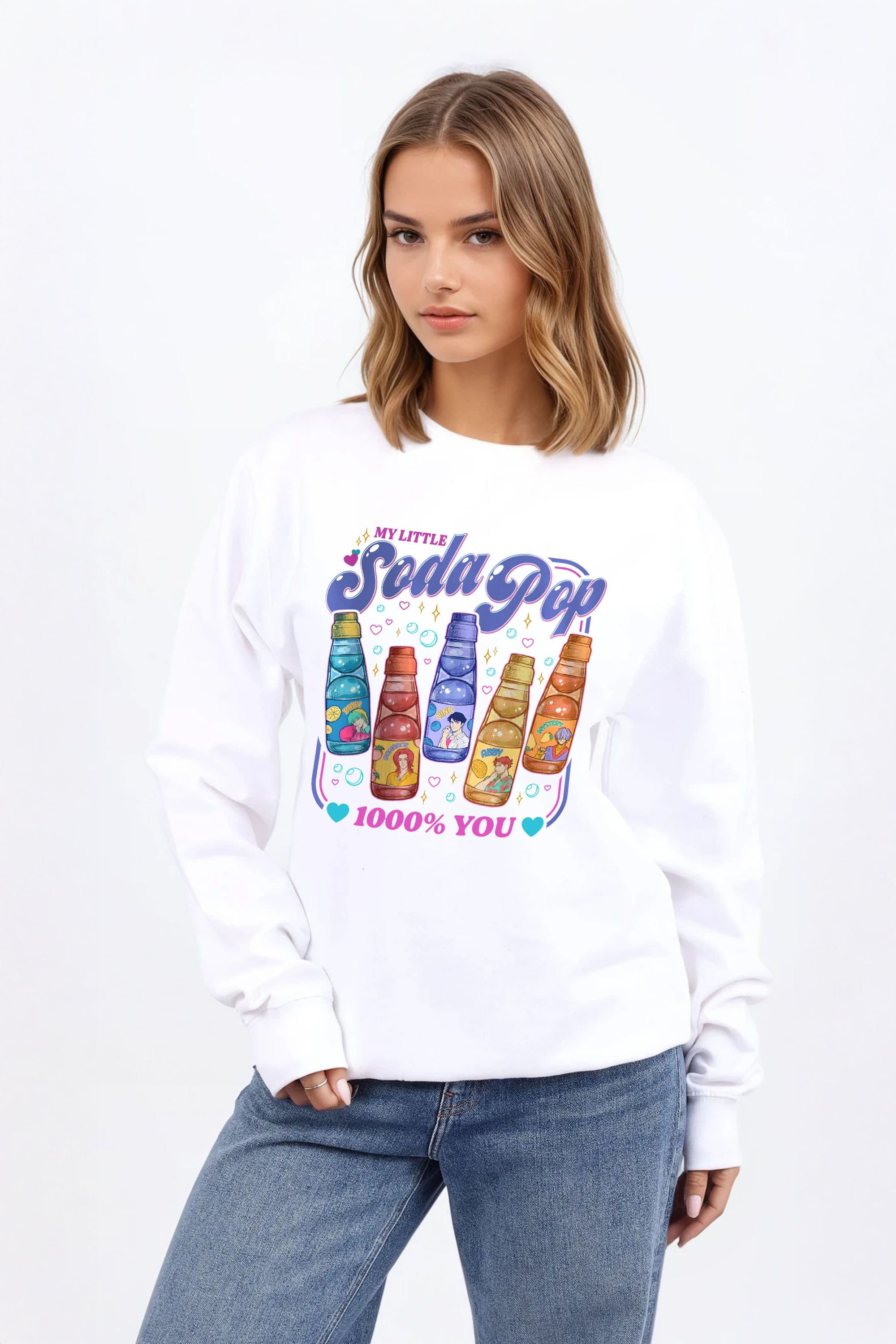 Soda Pop Printed Sweatshirt