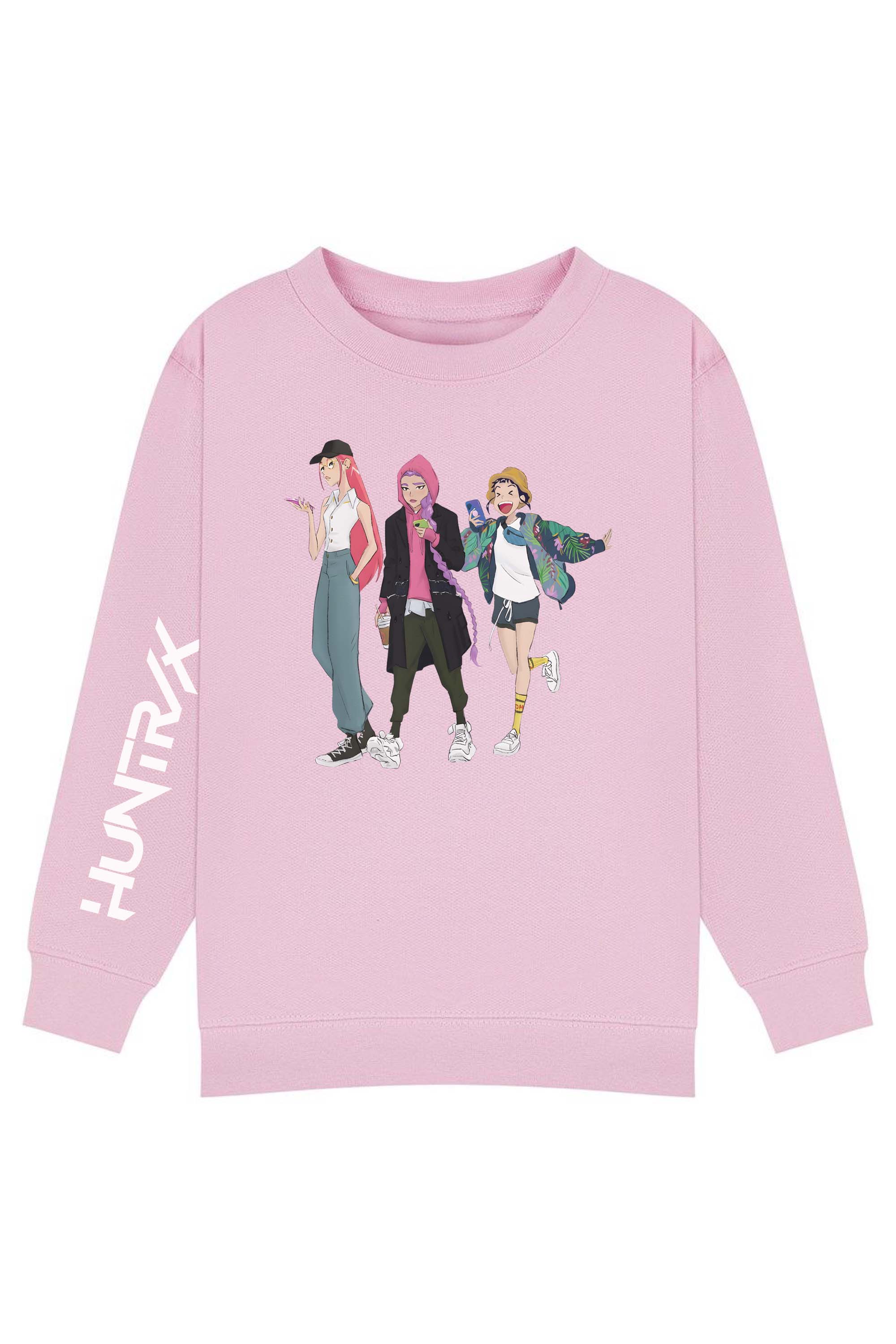 Kids Trendy Anime Girl K-Pop Graphic Sweatshirt