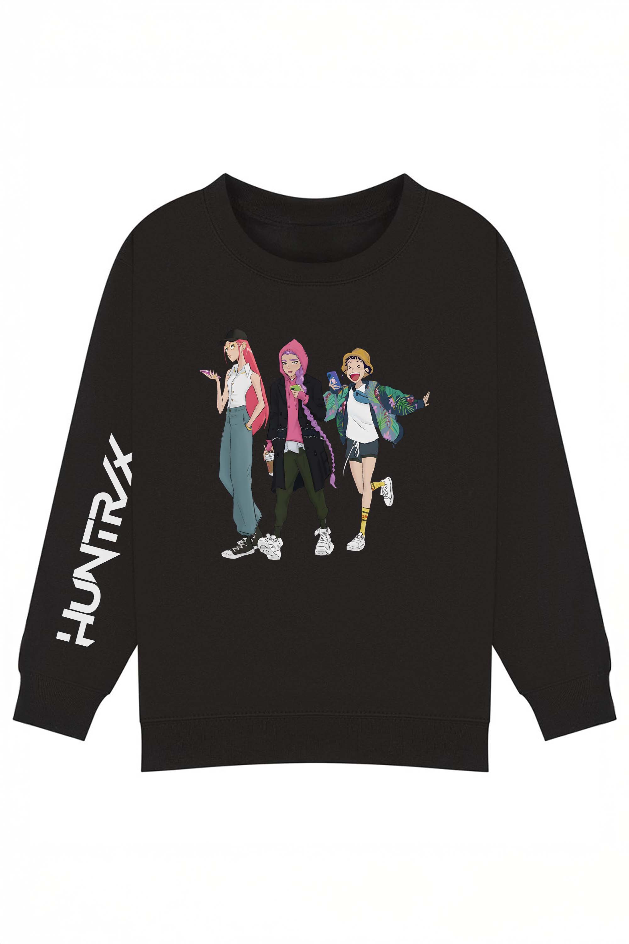 Kids Trendy Anime Girl K-Pop Graphic Sweatshirt