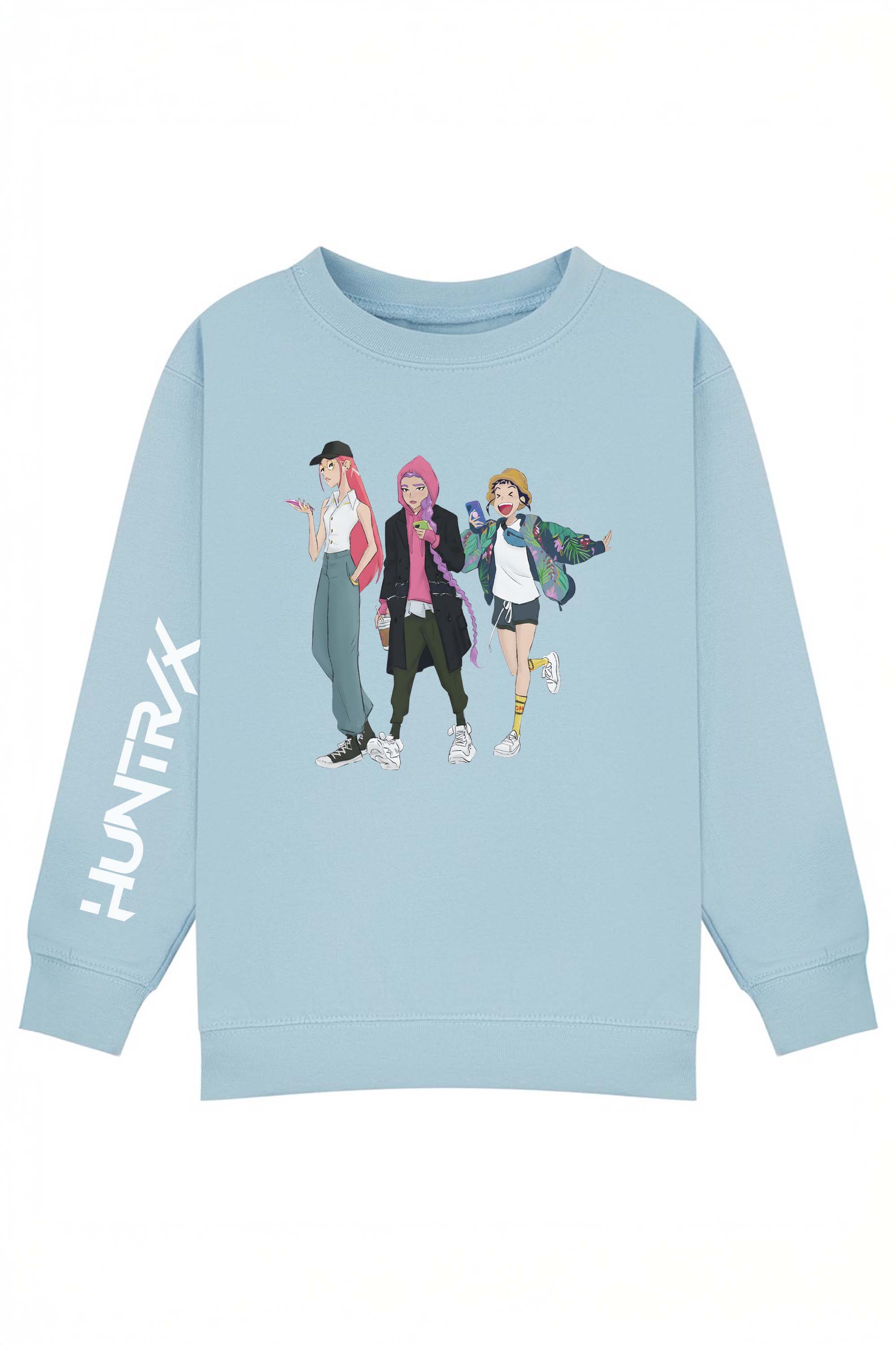 Kids Trendy Anime Girl K-Pop Graphic Sweatshirt