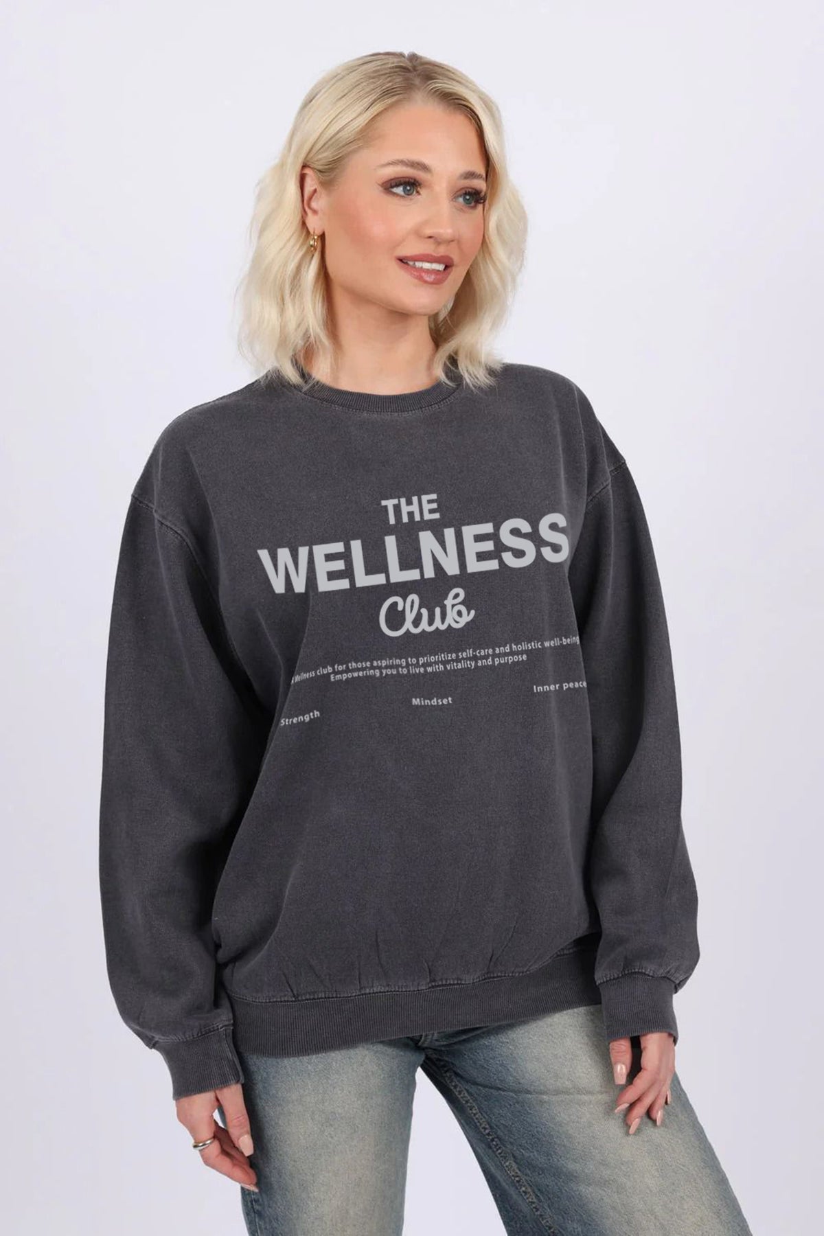 Overdye Sweatshirt In The Wellness Club Print