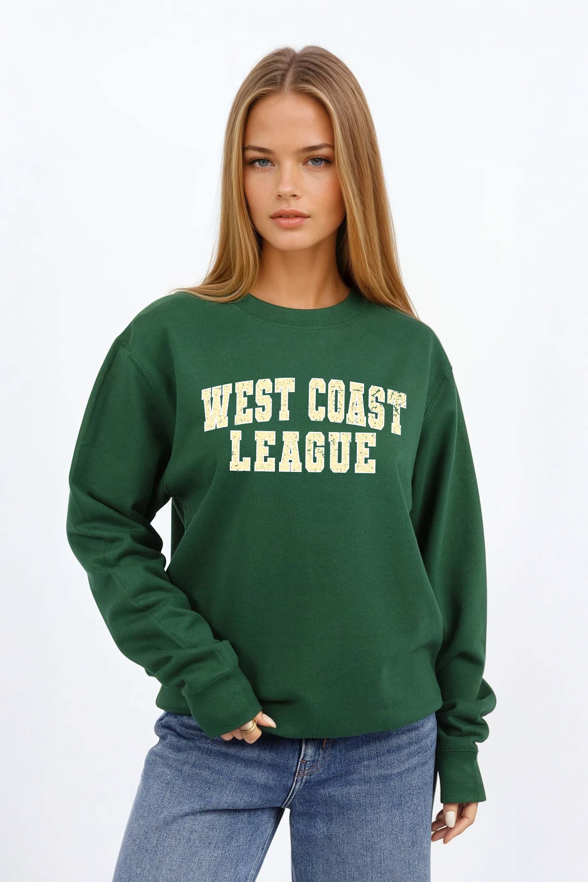 Vintage West Coast League Printed Sweatshirt