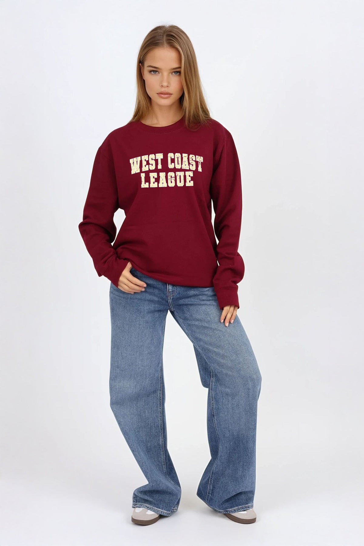 Vintage West Coast League Printed Sweatshirt
