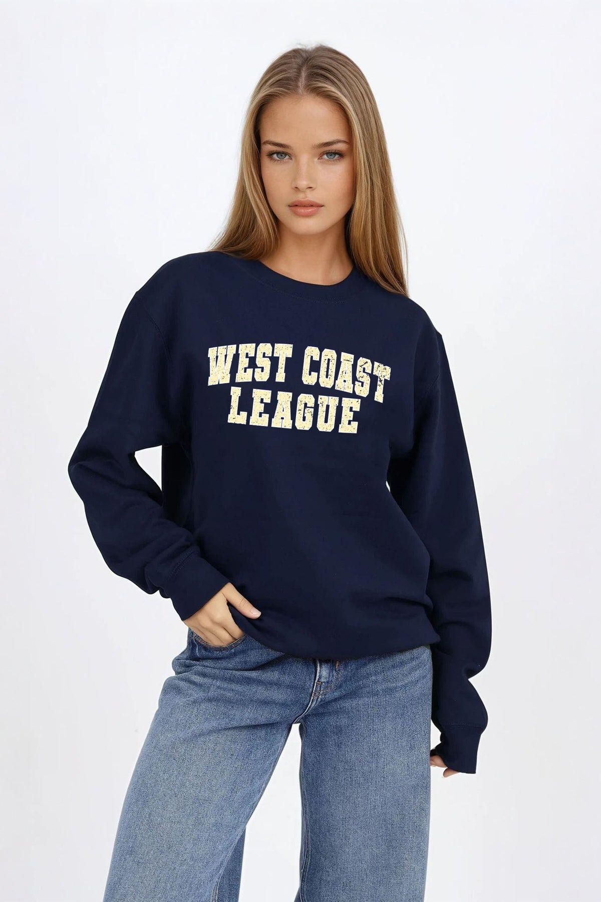 Vintage West Coast League Printed Sweatshirt