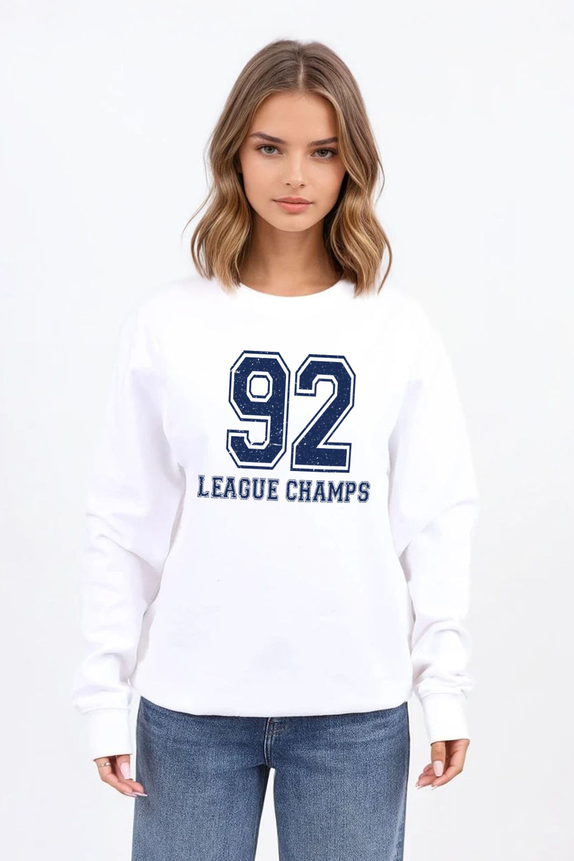 92 League Champs Printed Sweatshirt