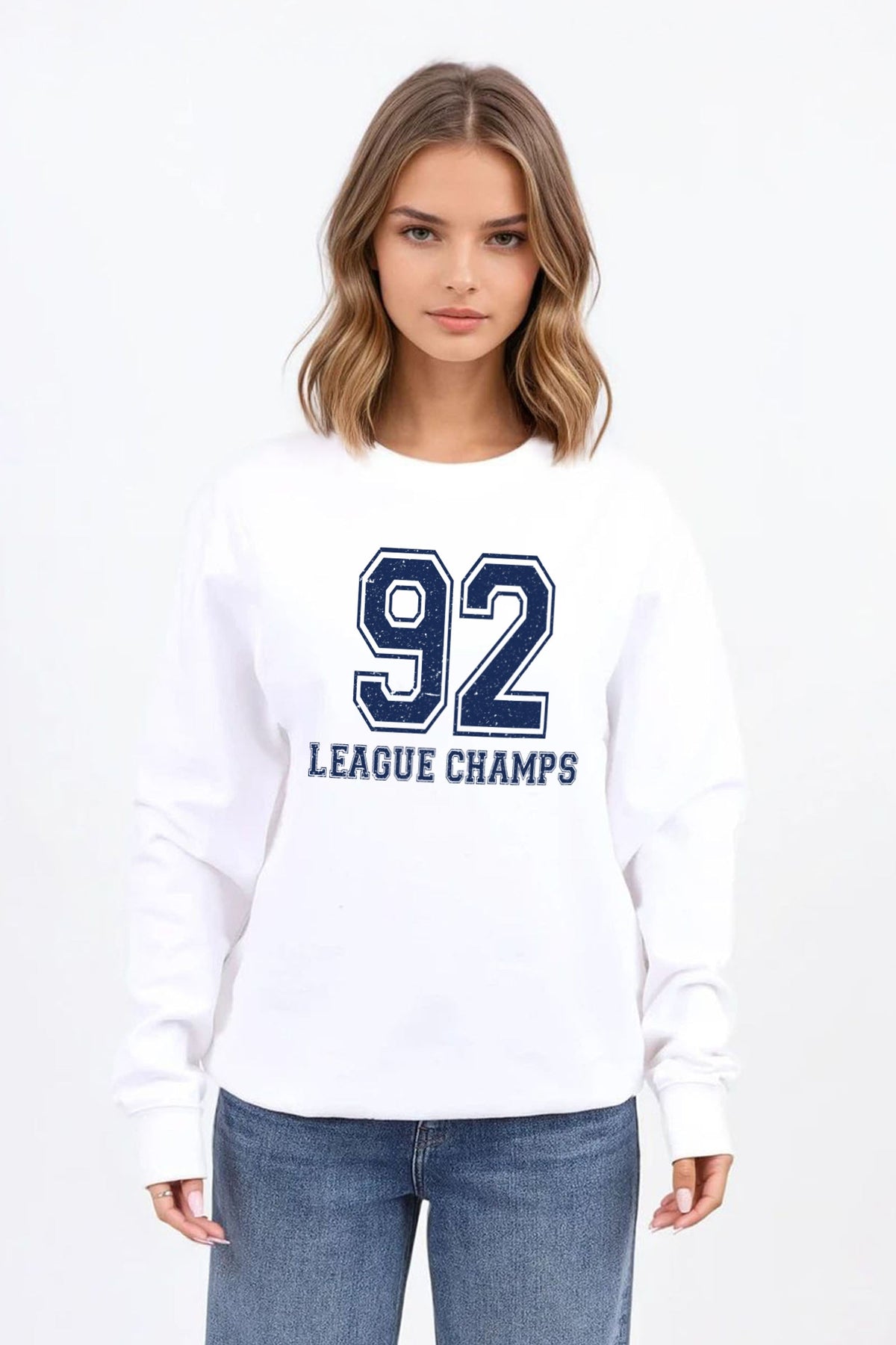 92 League Champs Printed Sweatshirt