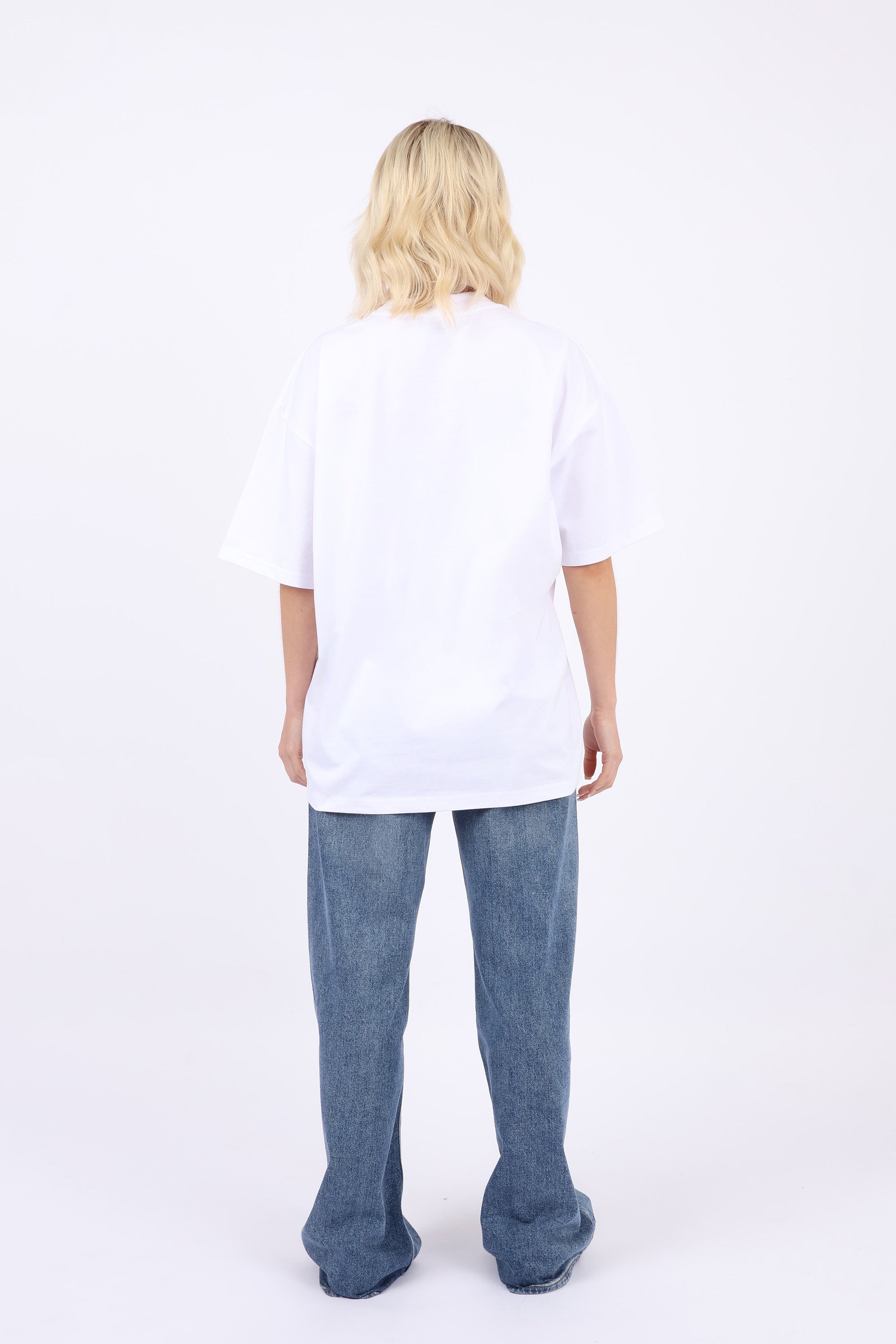 220GSM Oversized T-Shirt Beach Please Seafood Print