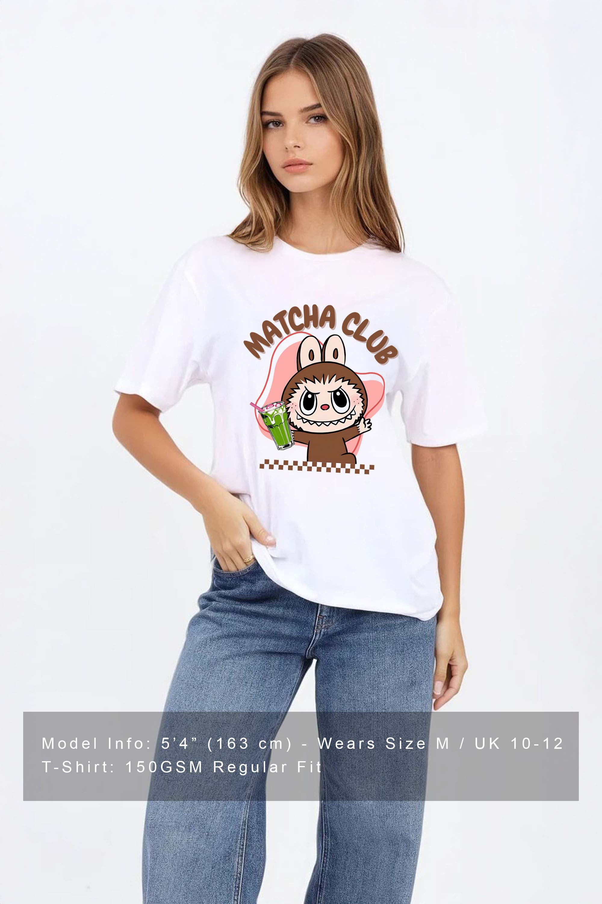 Regular Fit T-shirt in Labubu Matcha Print
